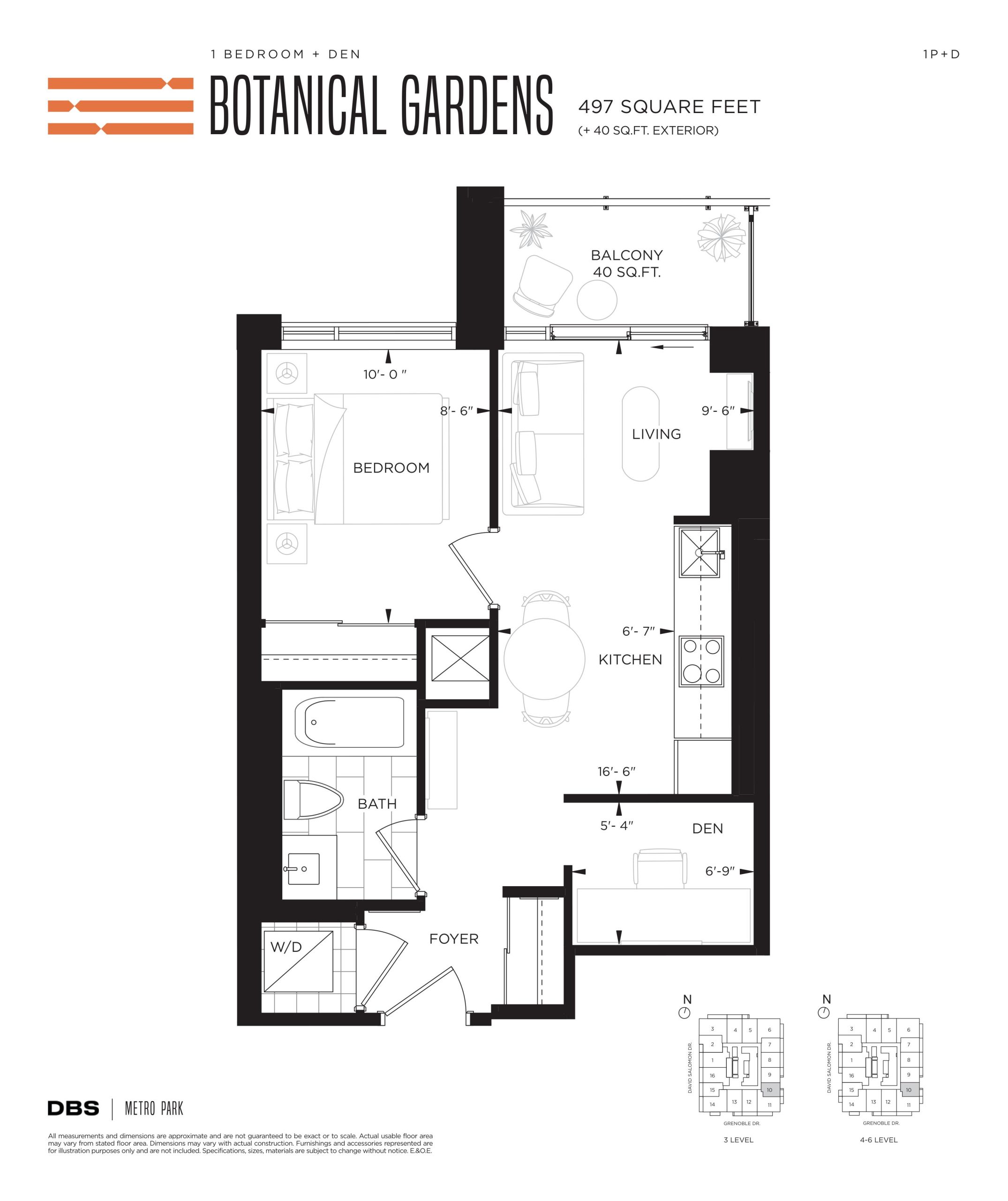 Botanical Gardens floor plan