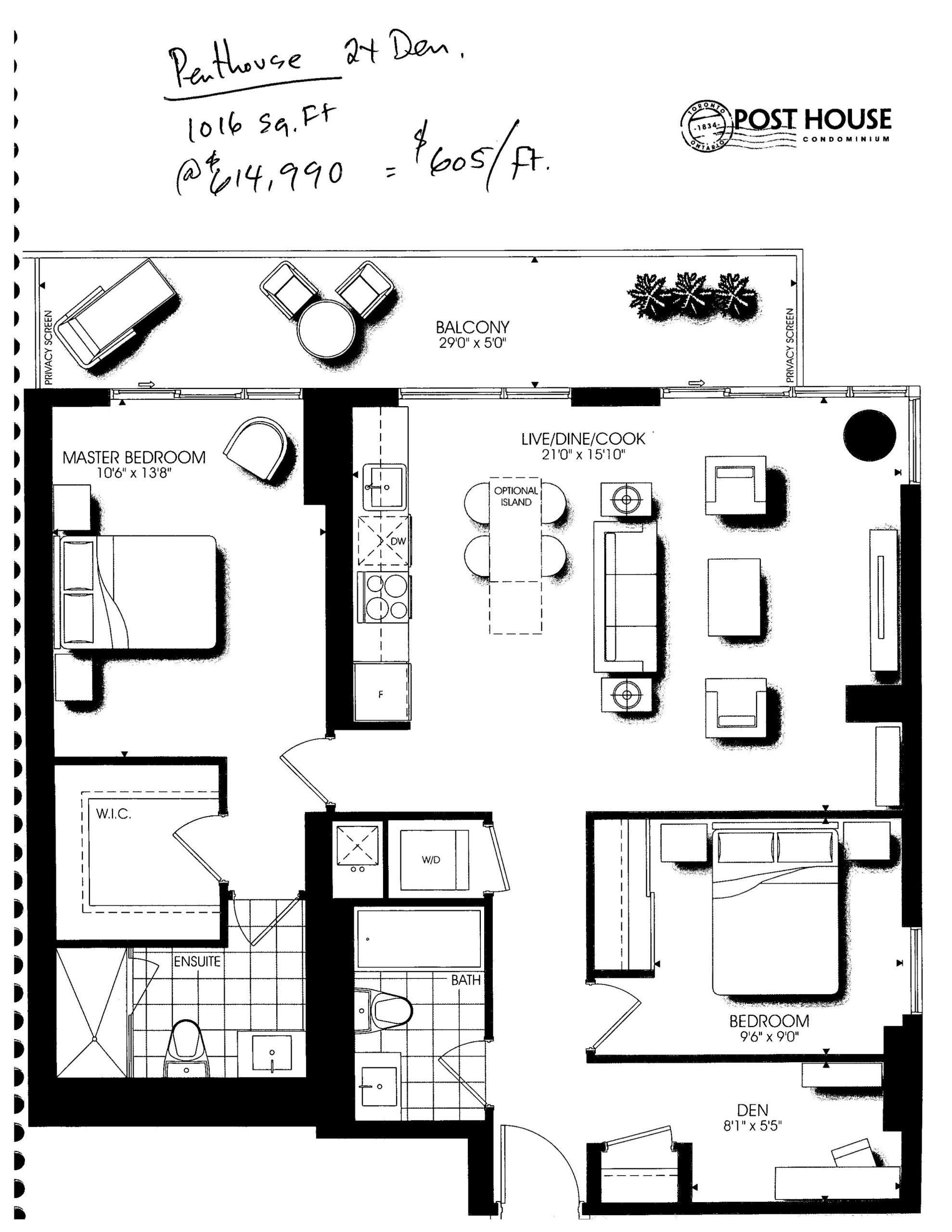 P1016 floor plan