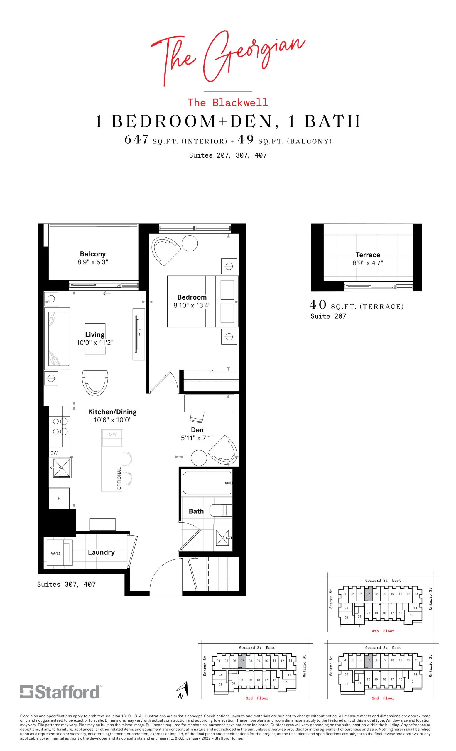The Blackwell floor plan