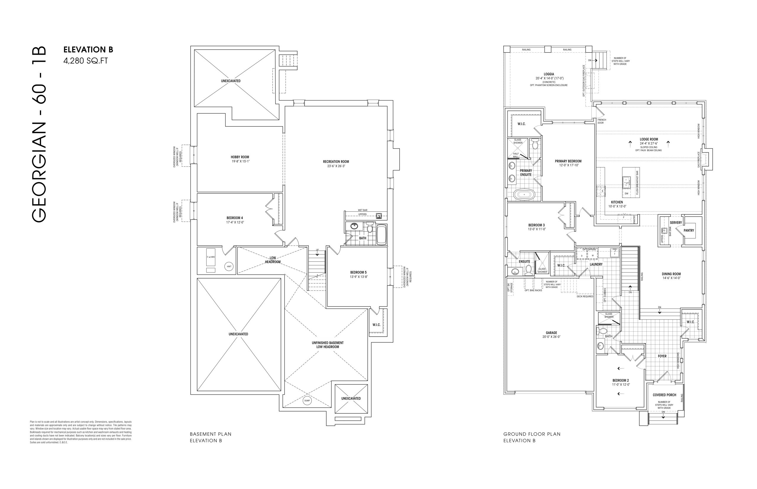 Georgian 60 1B floor plan