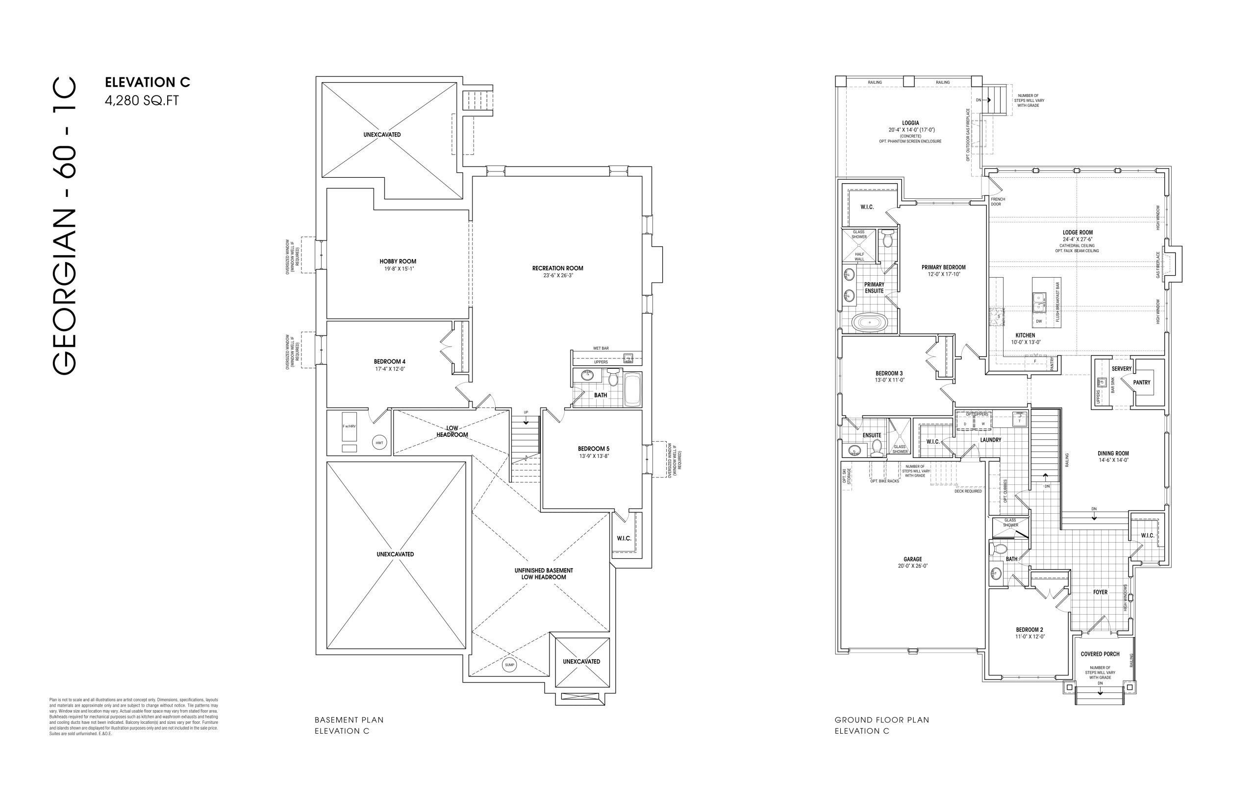 Georgian 60 1C floor plan