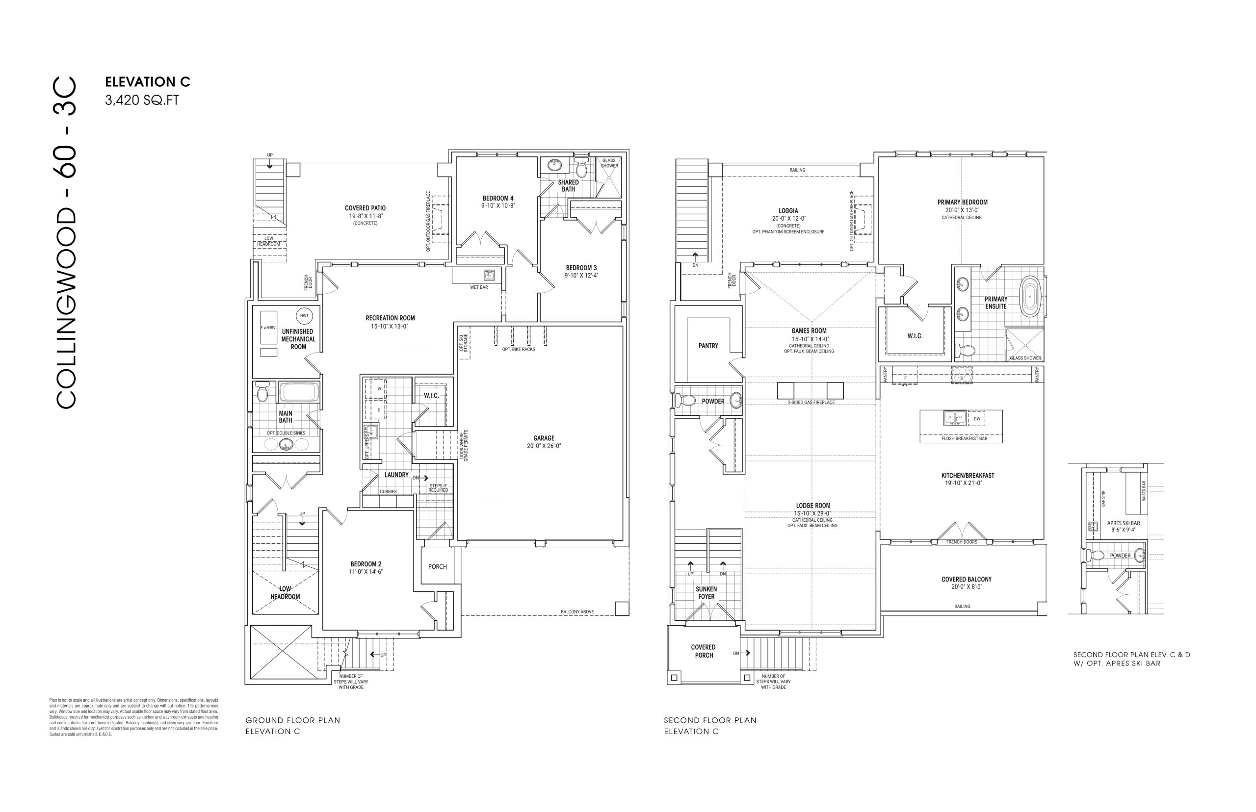 Collingwood 60 3C floor plan