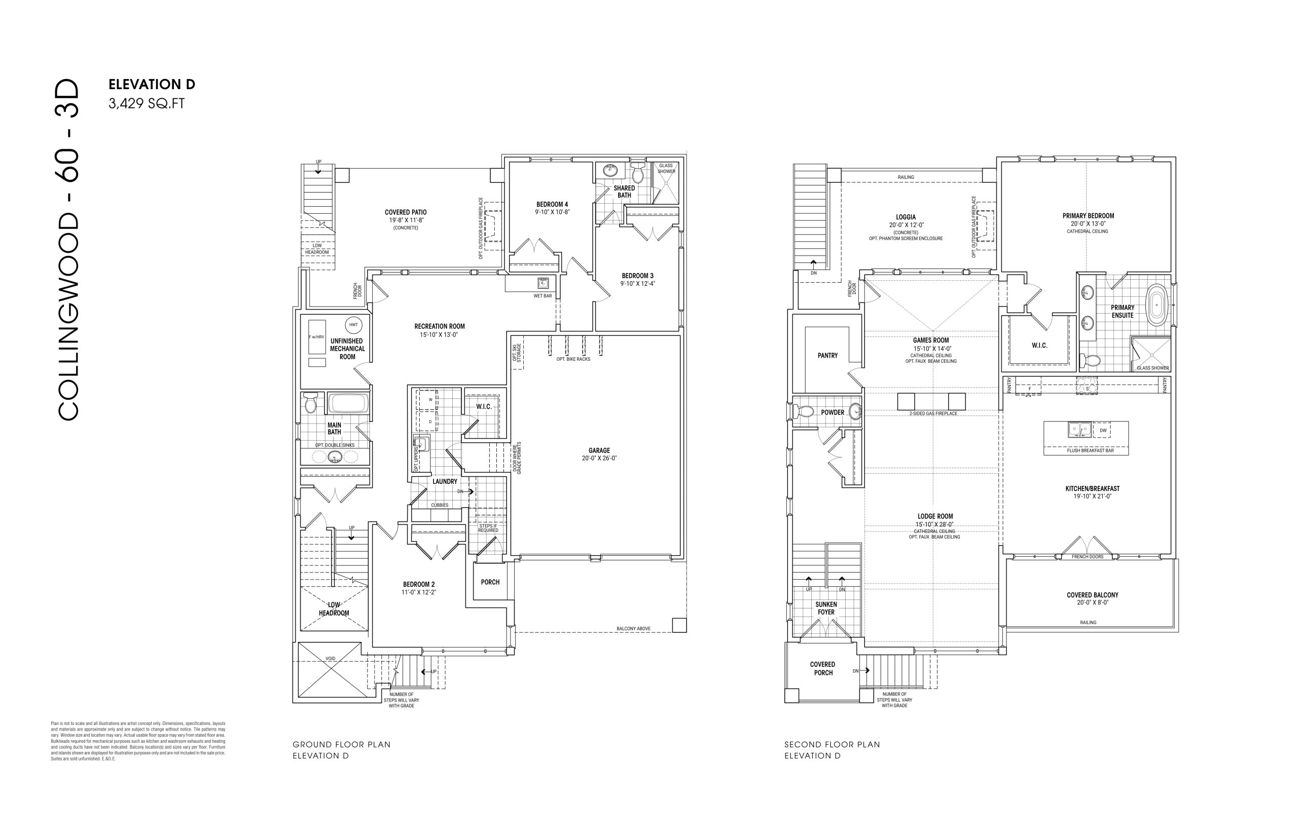 Collingwood 60 3D floor plan