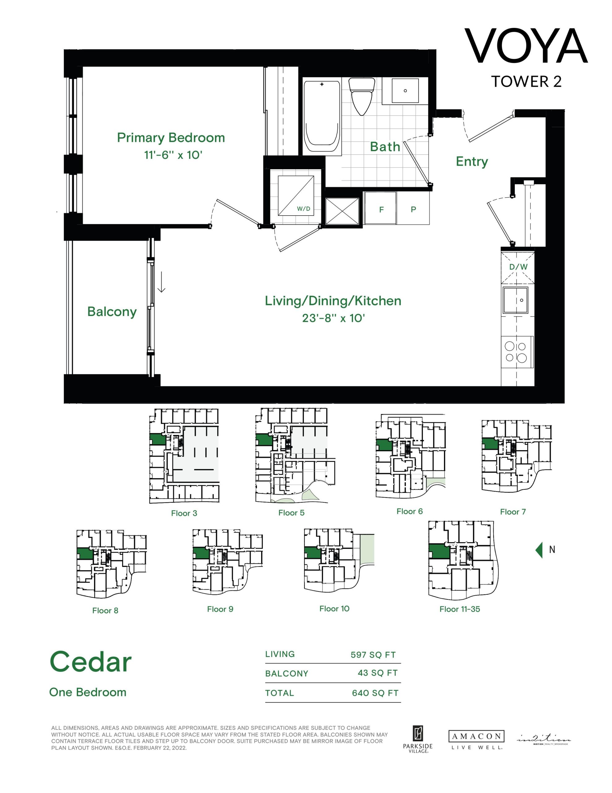 Cedar - Typical floor plan