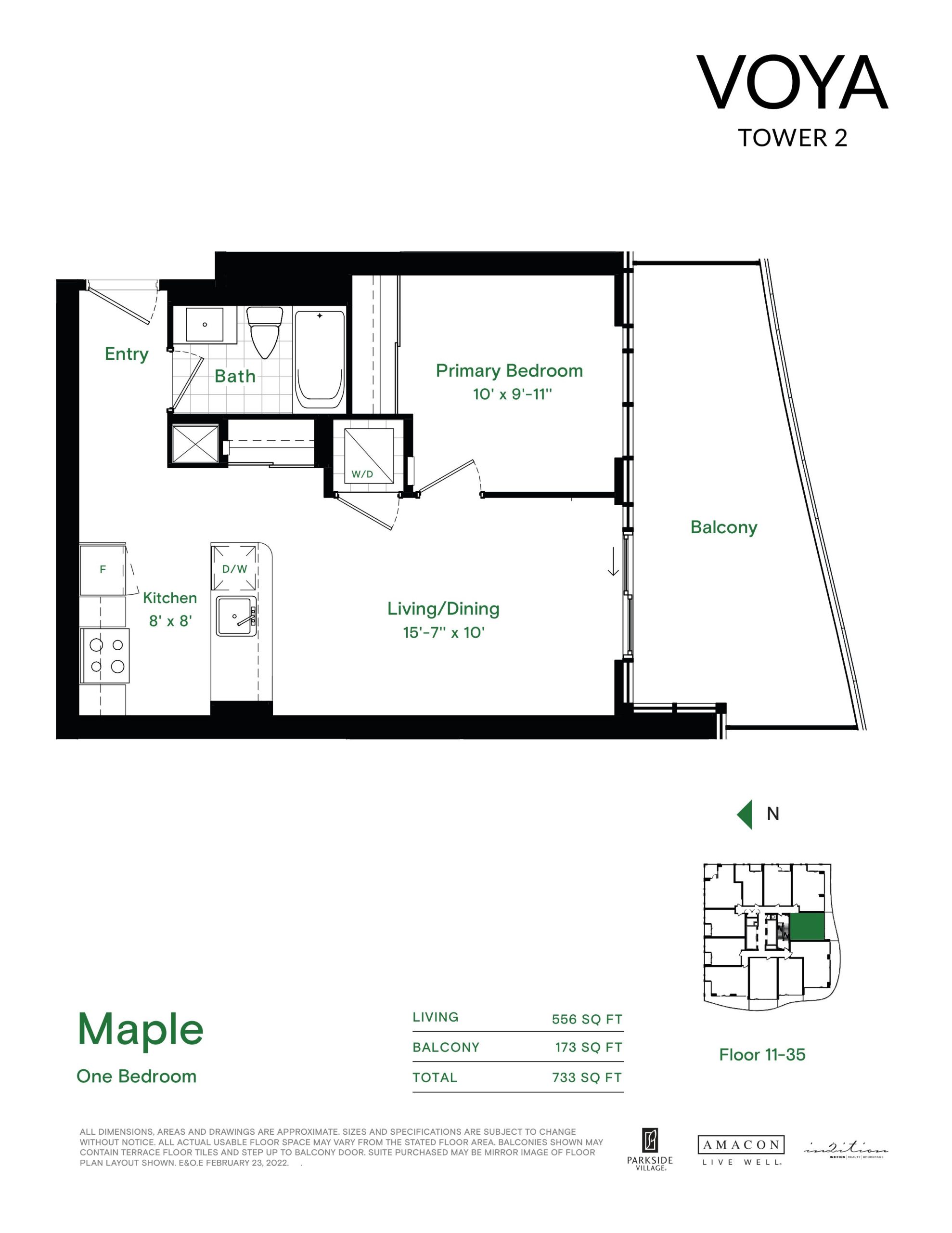 Maple - Typical floor plan