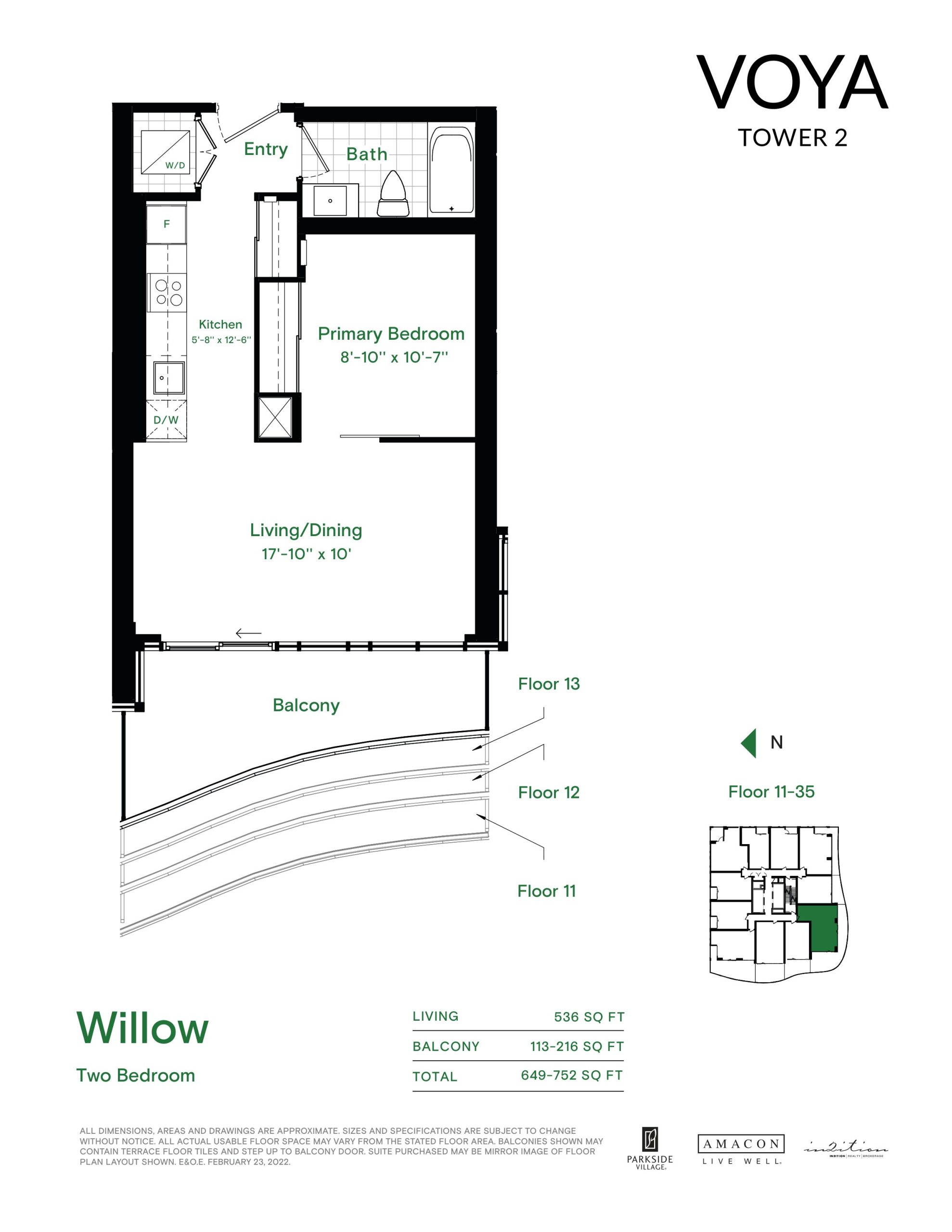 Willow - Typical floor plan