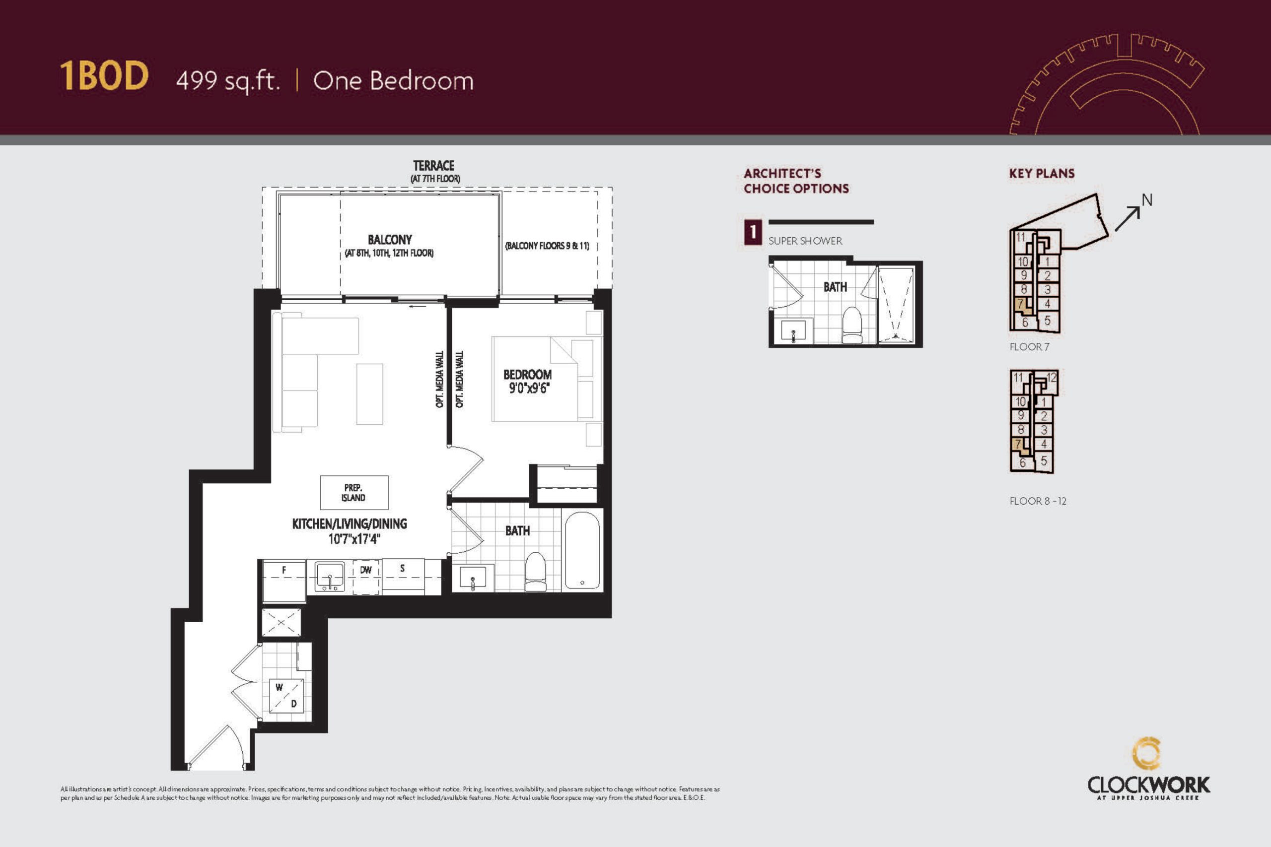 1B0D floor plan