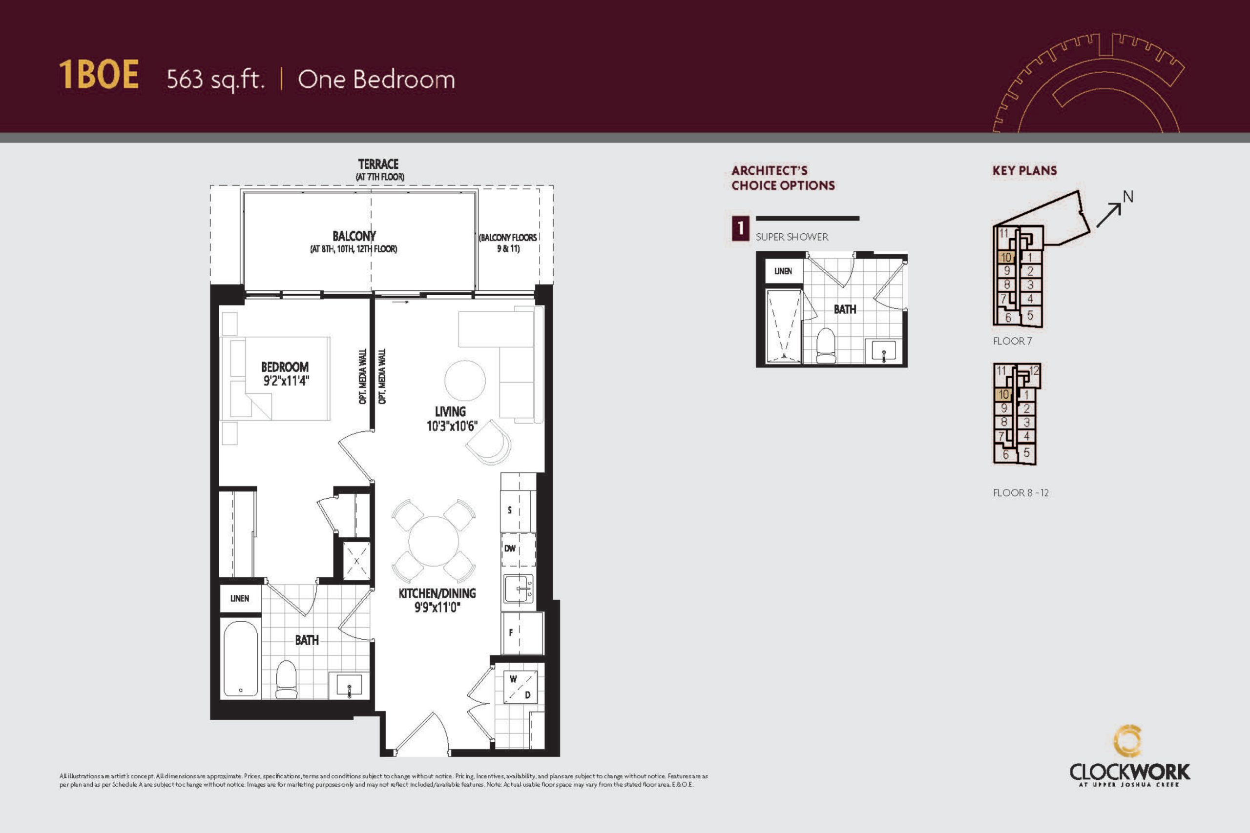 1B0E floor plan