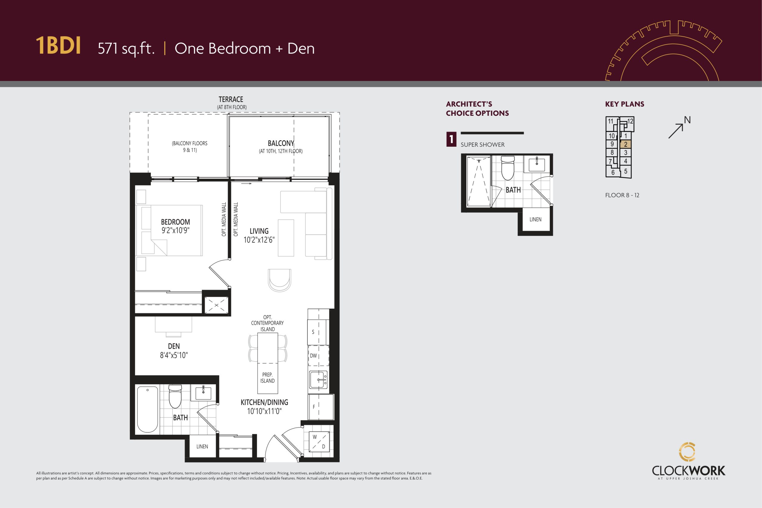 1BDI floor plan
