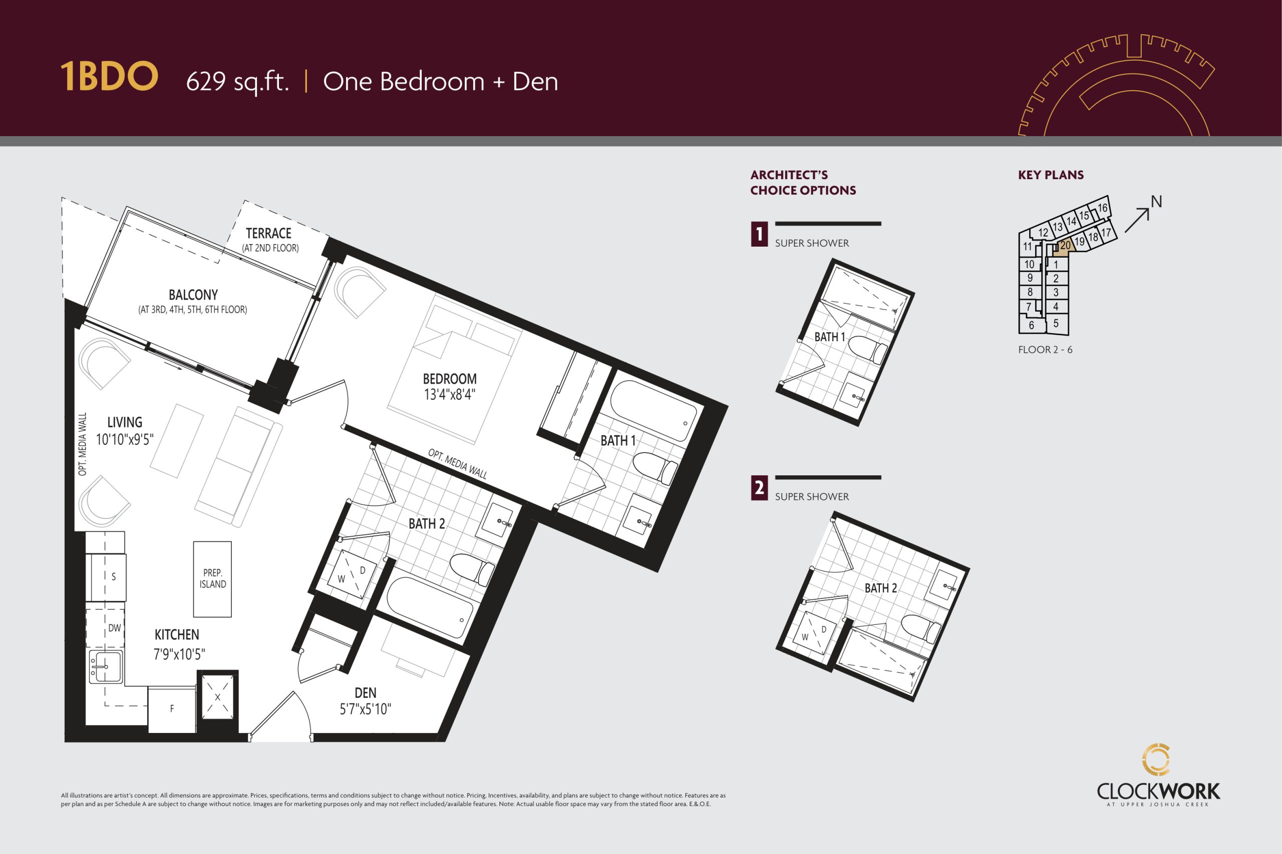 1BDO floor plan