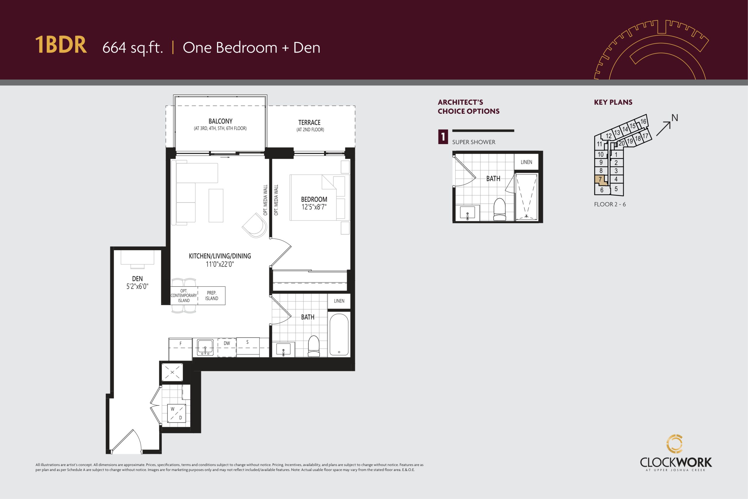 1BDR floor plan