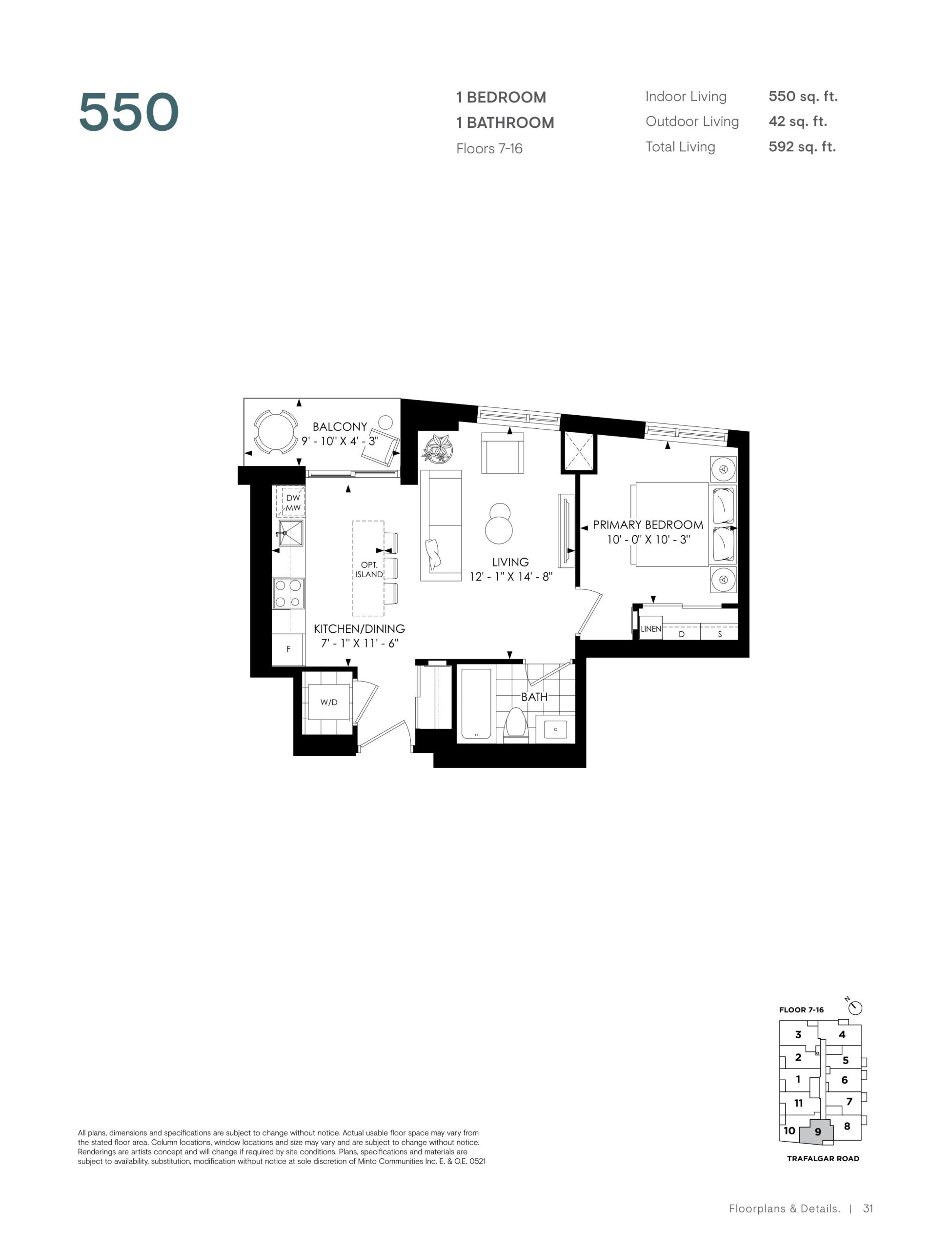 550 - Tower 4B floor plan