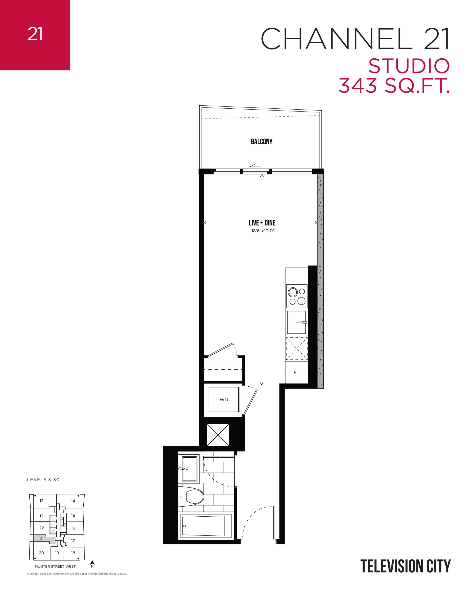 Channel 21 floor plan