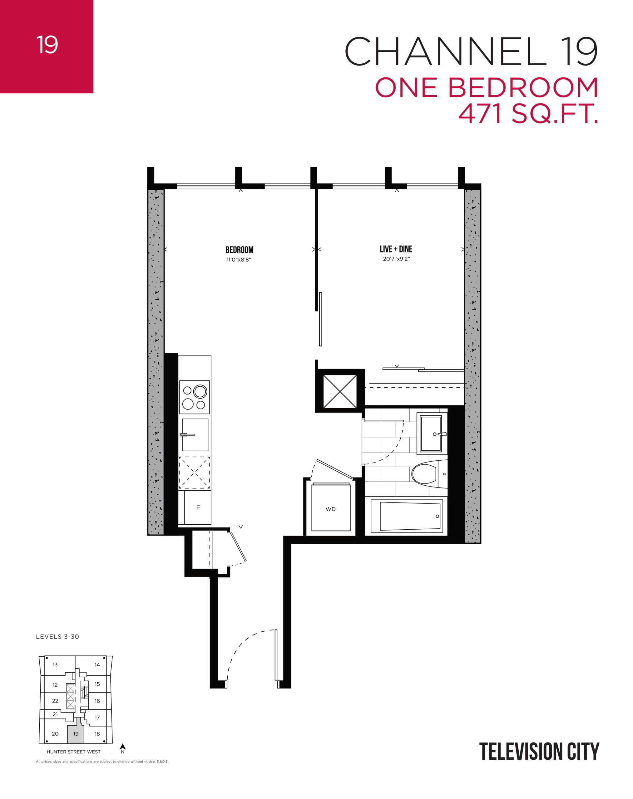 Channel 19 floor plan