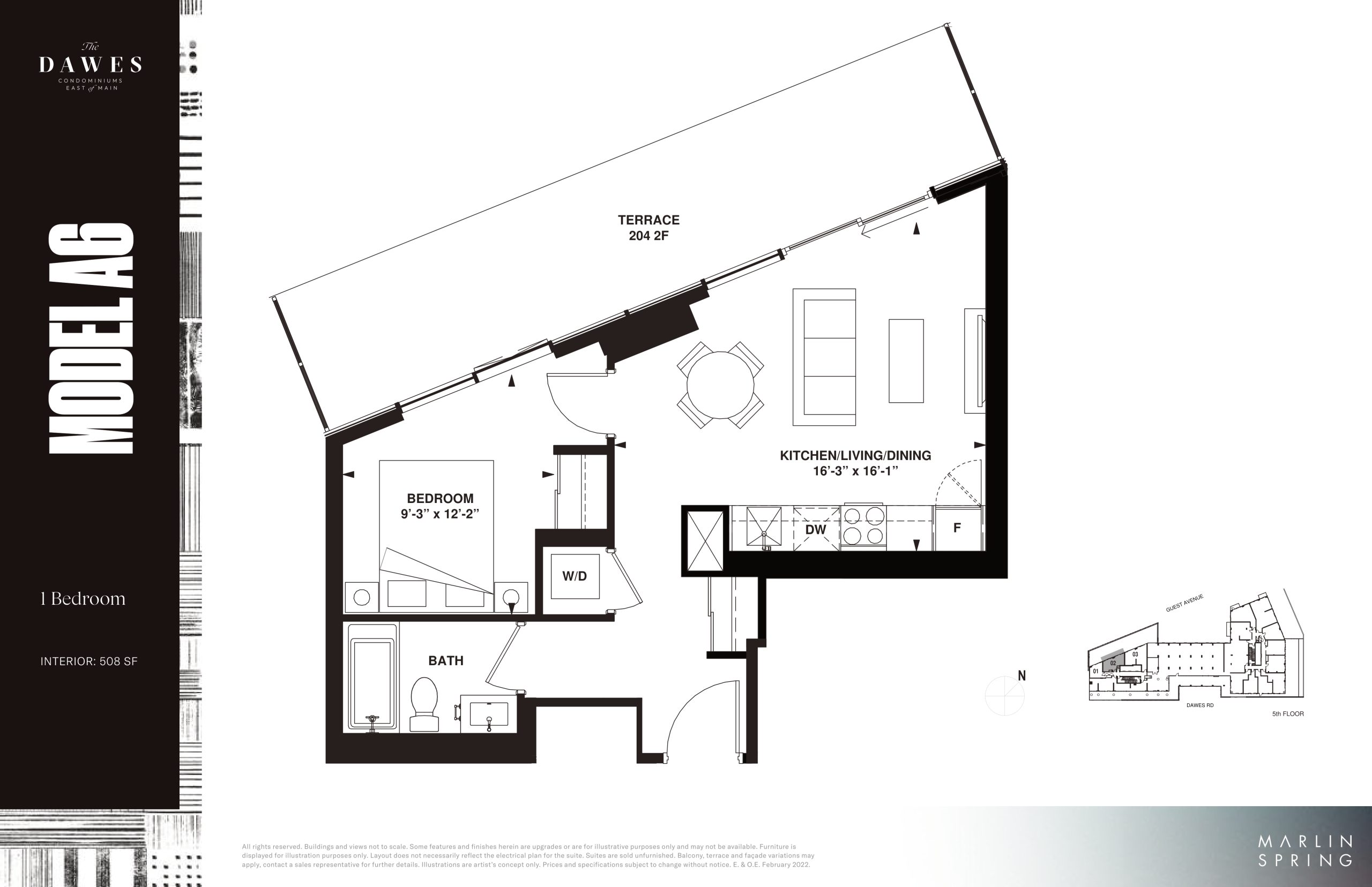 Model A6 floor plan