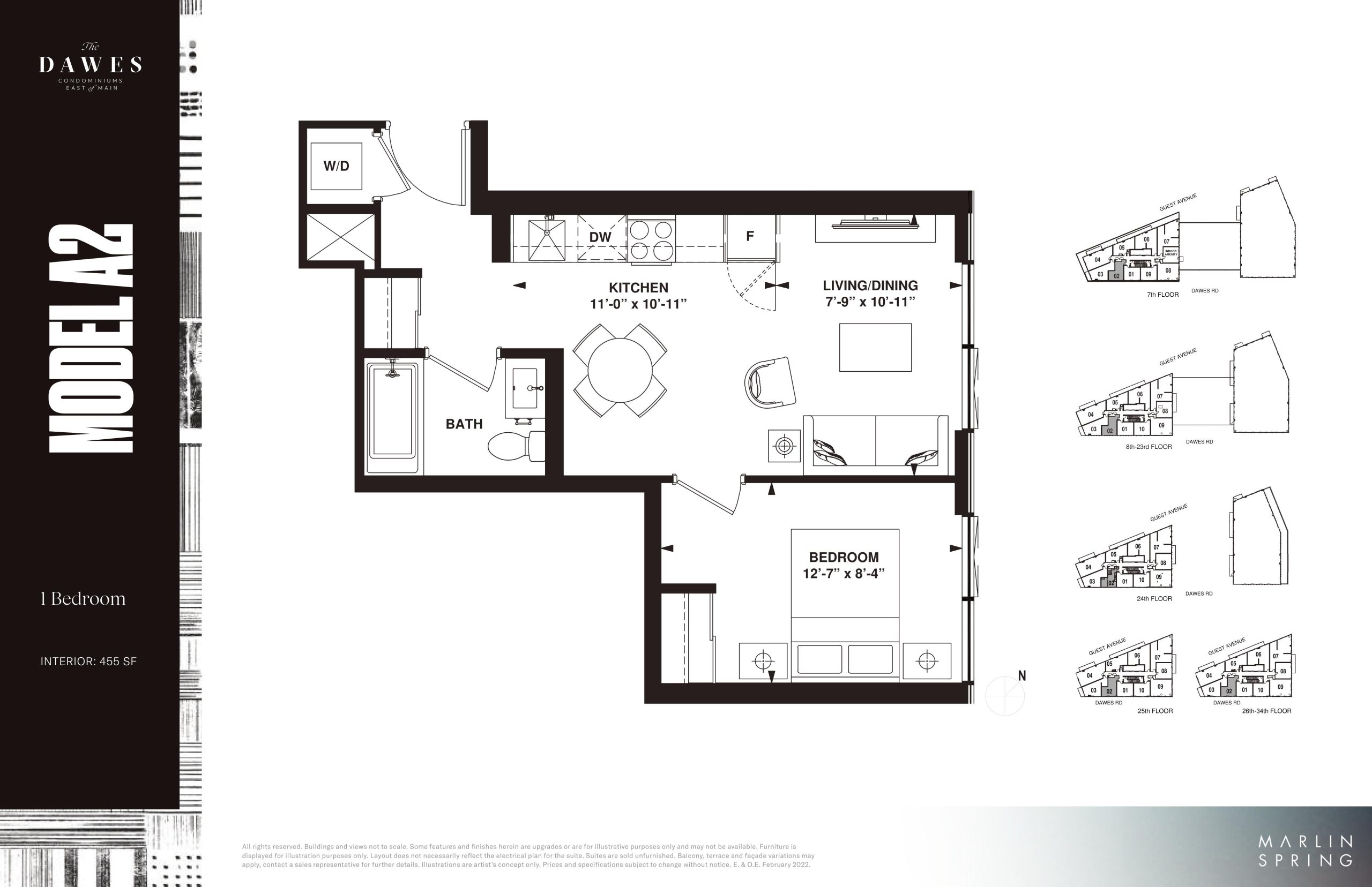 Model A2 floor plan