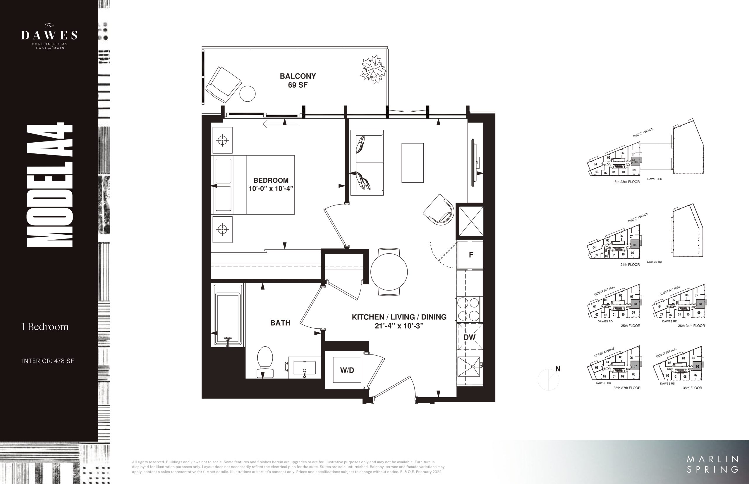 Model A4 floor plan