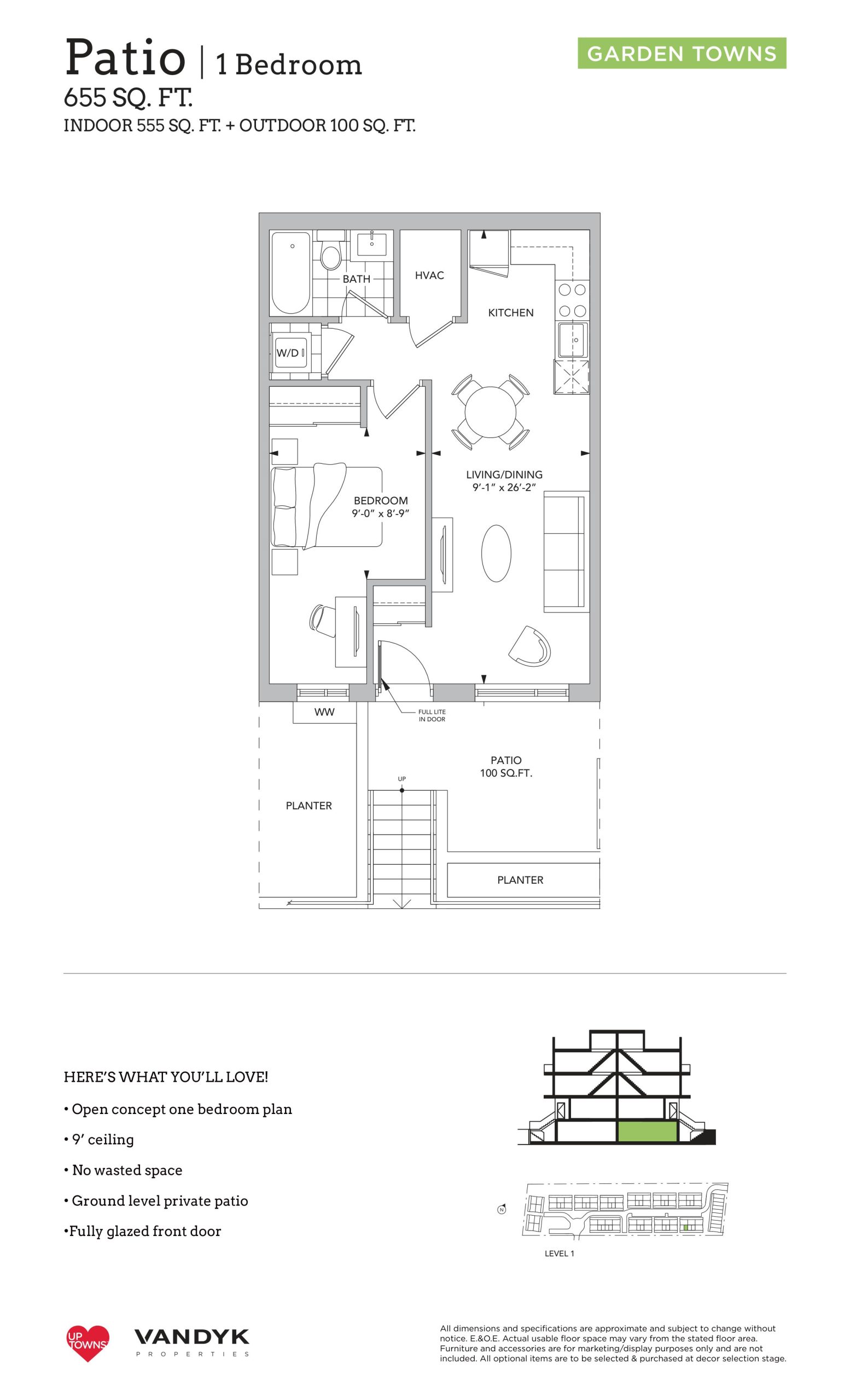Patio - Garden Towns floor plan