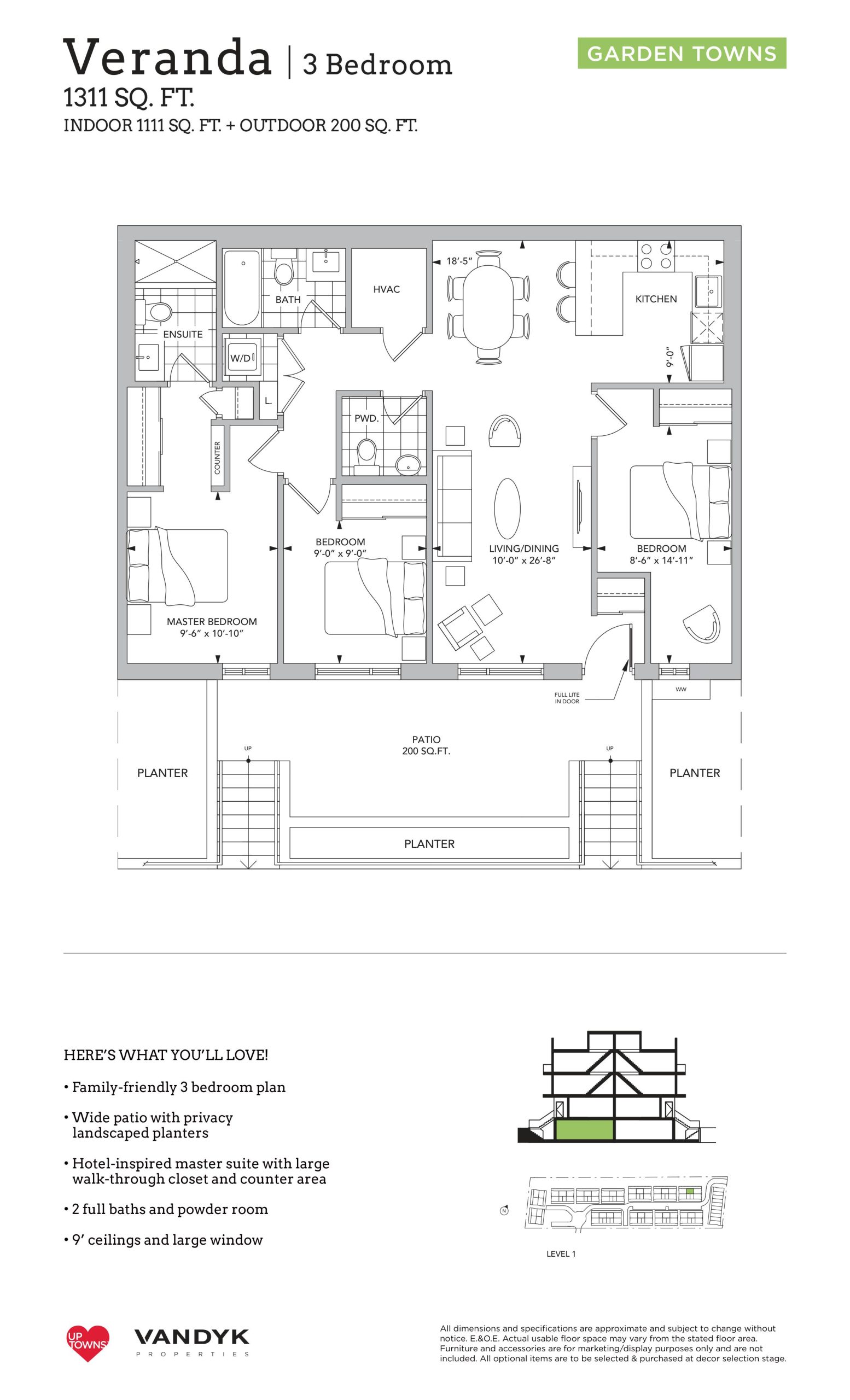 Veranda - Garden Towns floor plan