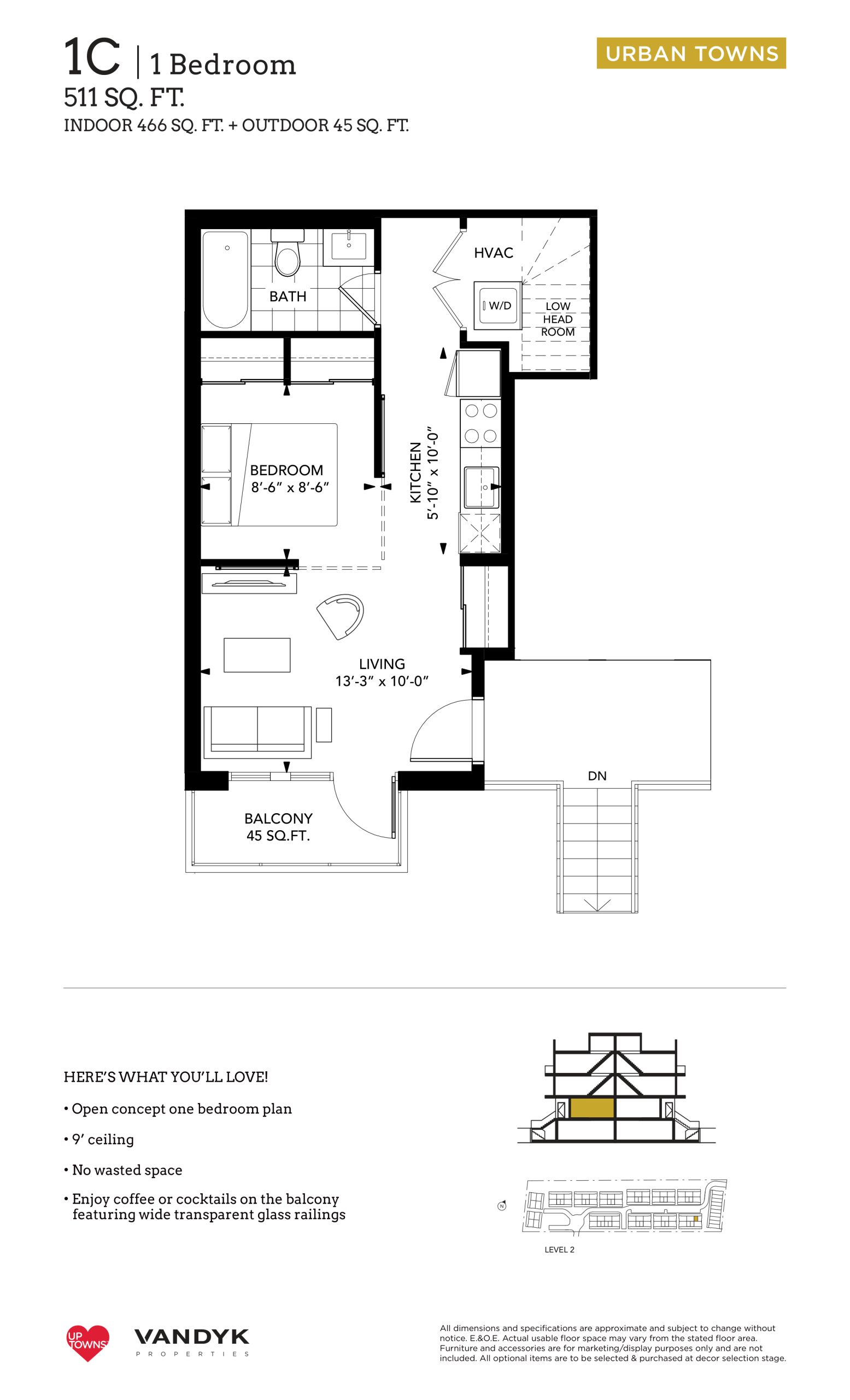 1C - Urban Towns floor plan
