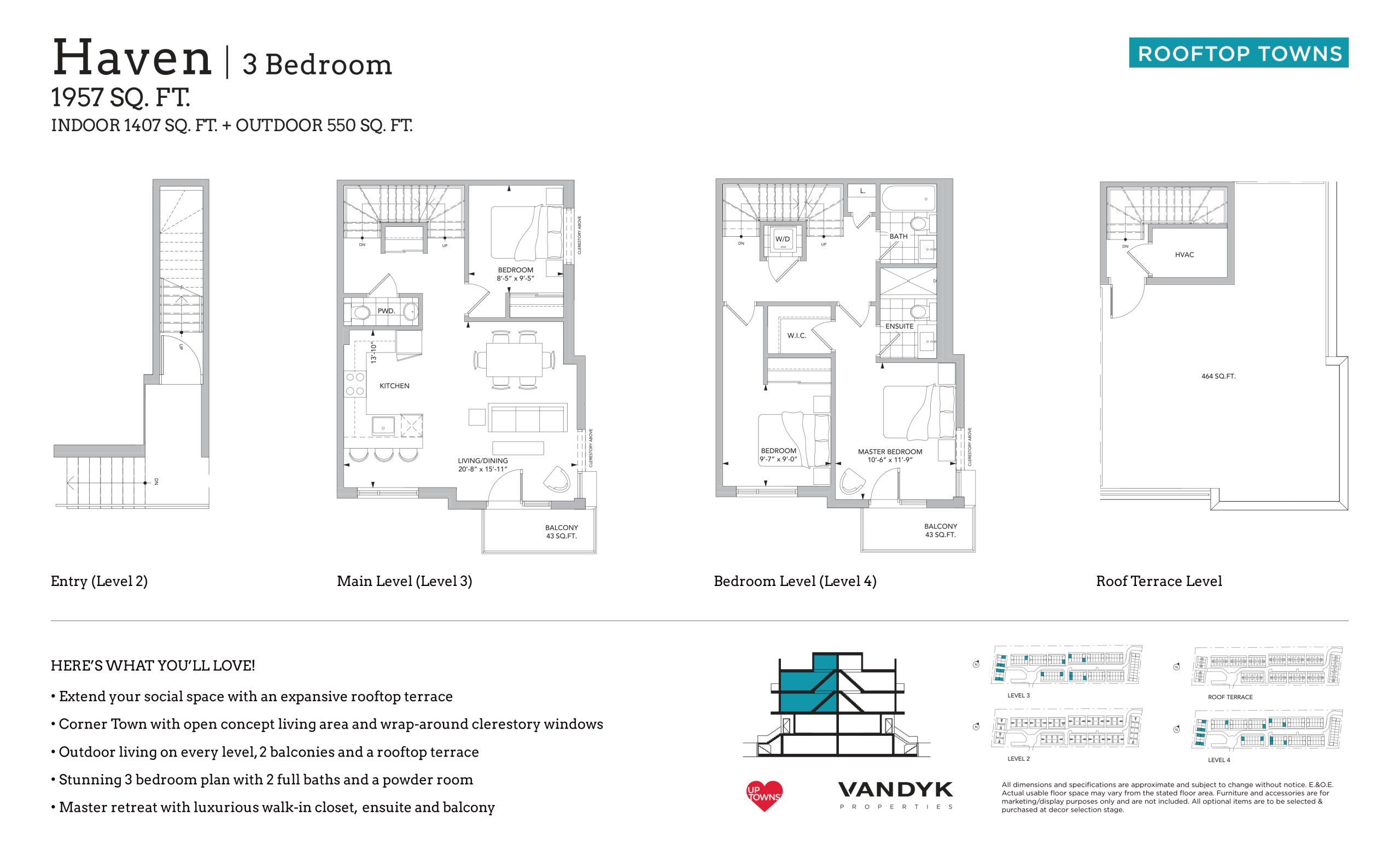Haven - Rooftop Towns floor plan