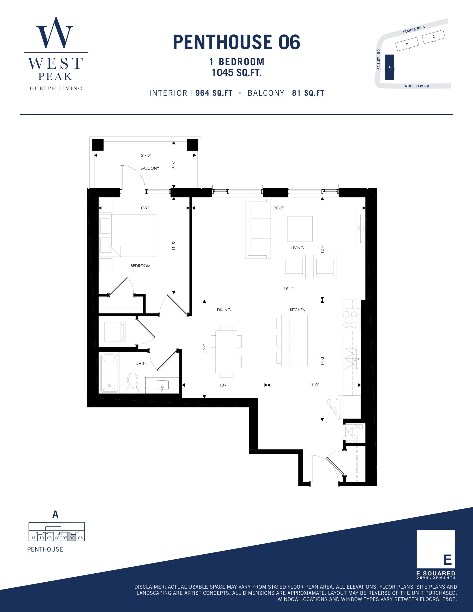 Penthouse 06 - Building A floor plan
