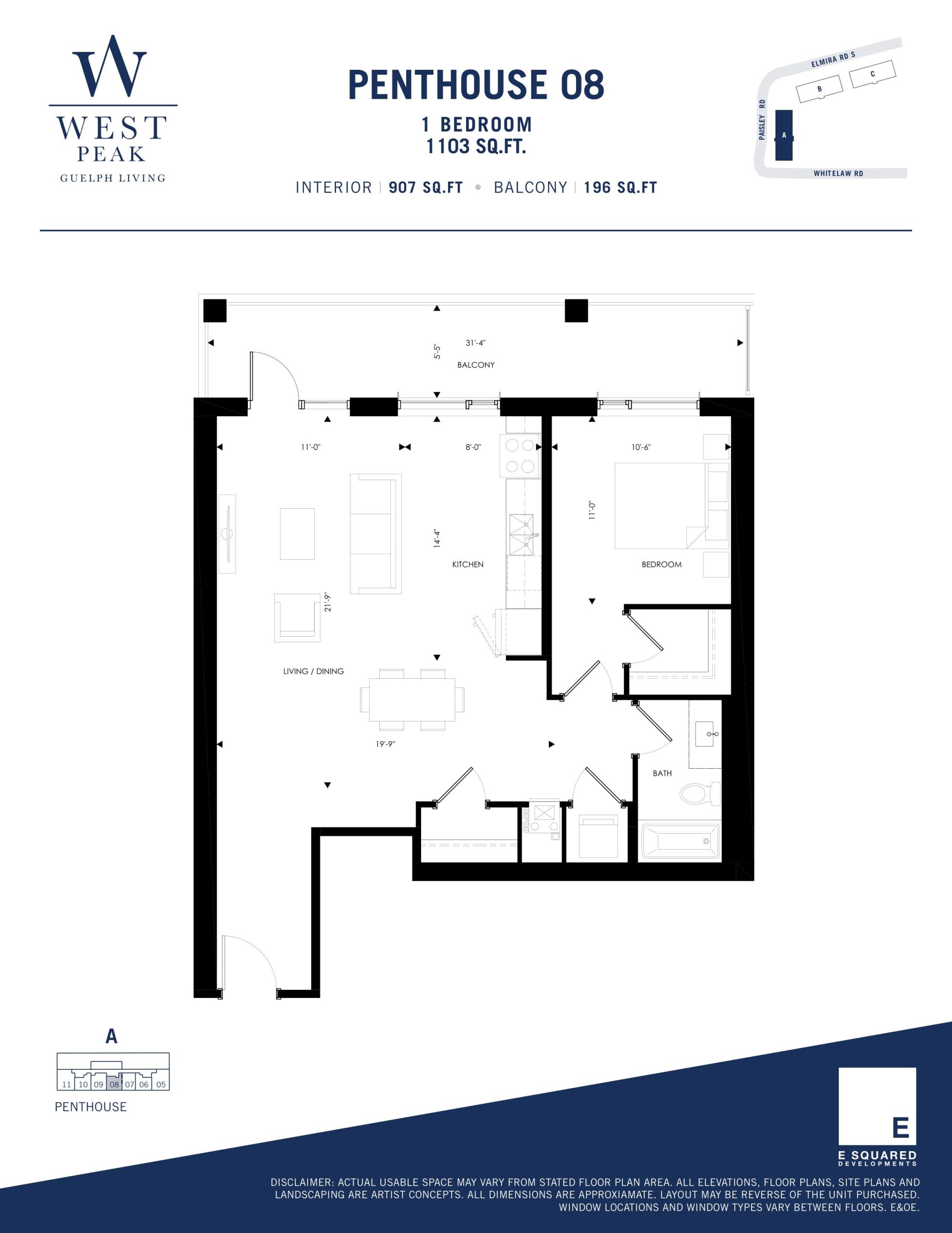 Penthouse 08 - Building A floor plan