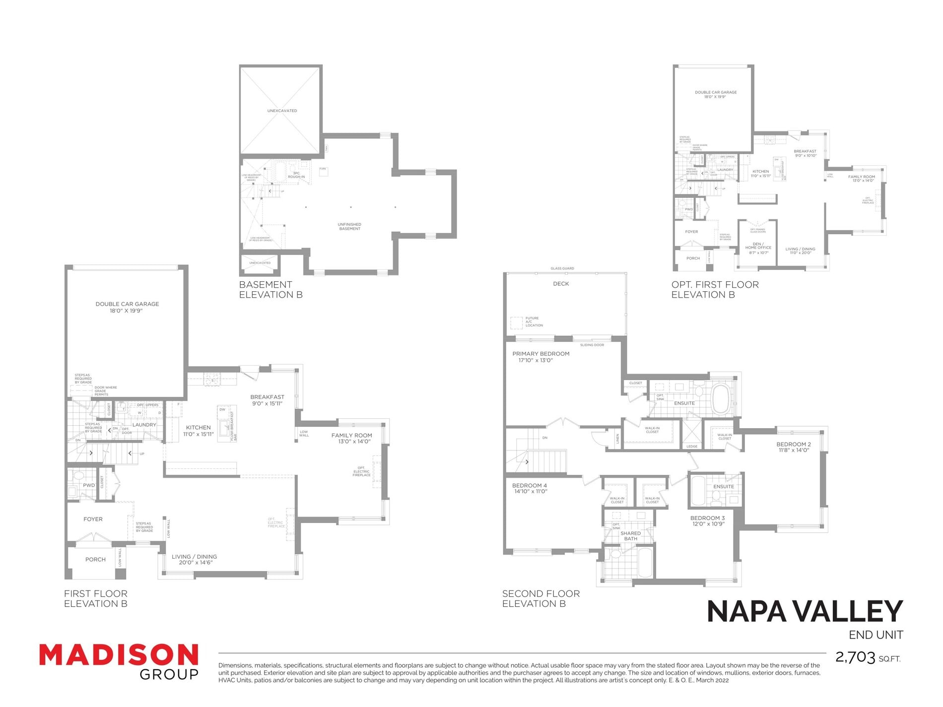 Napa Valley floor plan