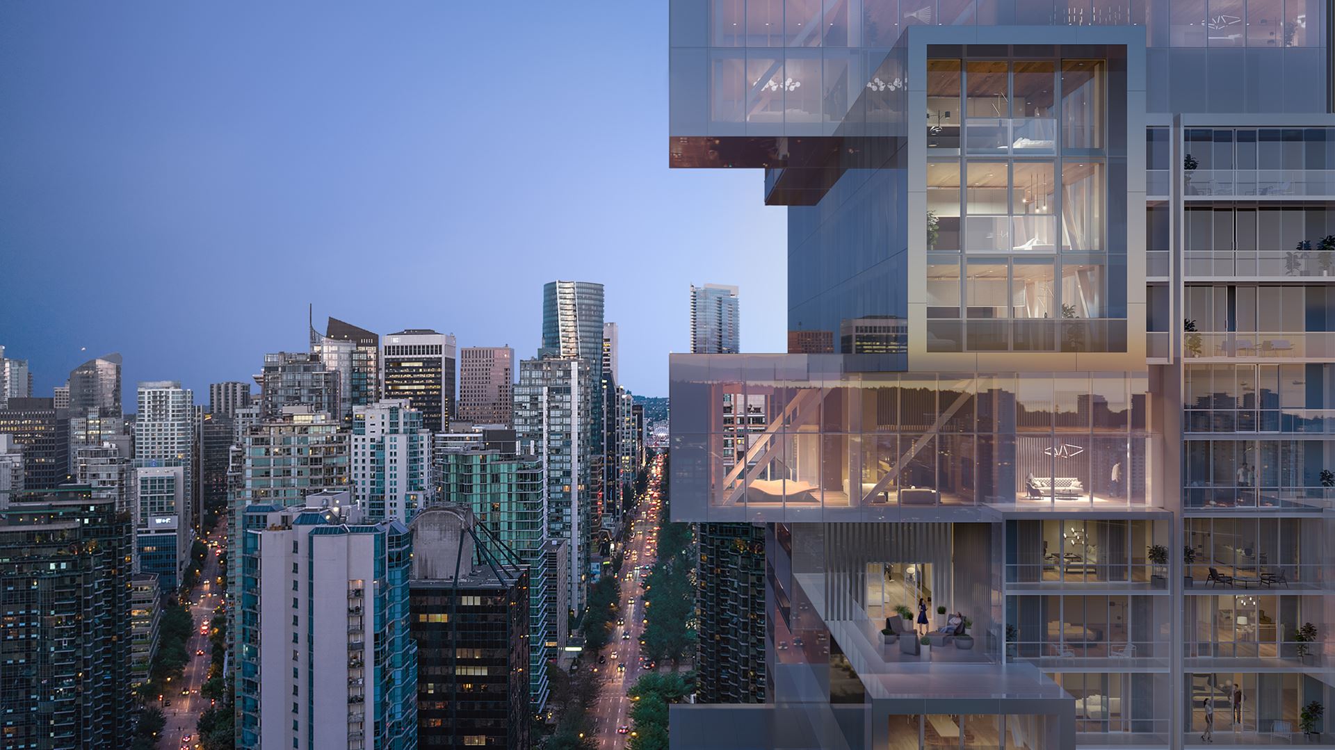 Fifteen Fifteen in Vancouver — rendering 3