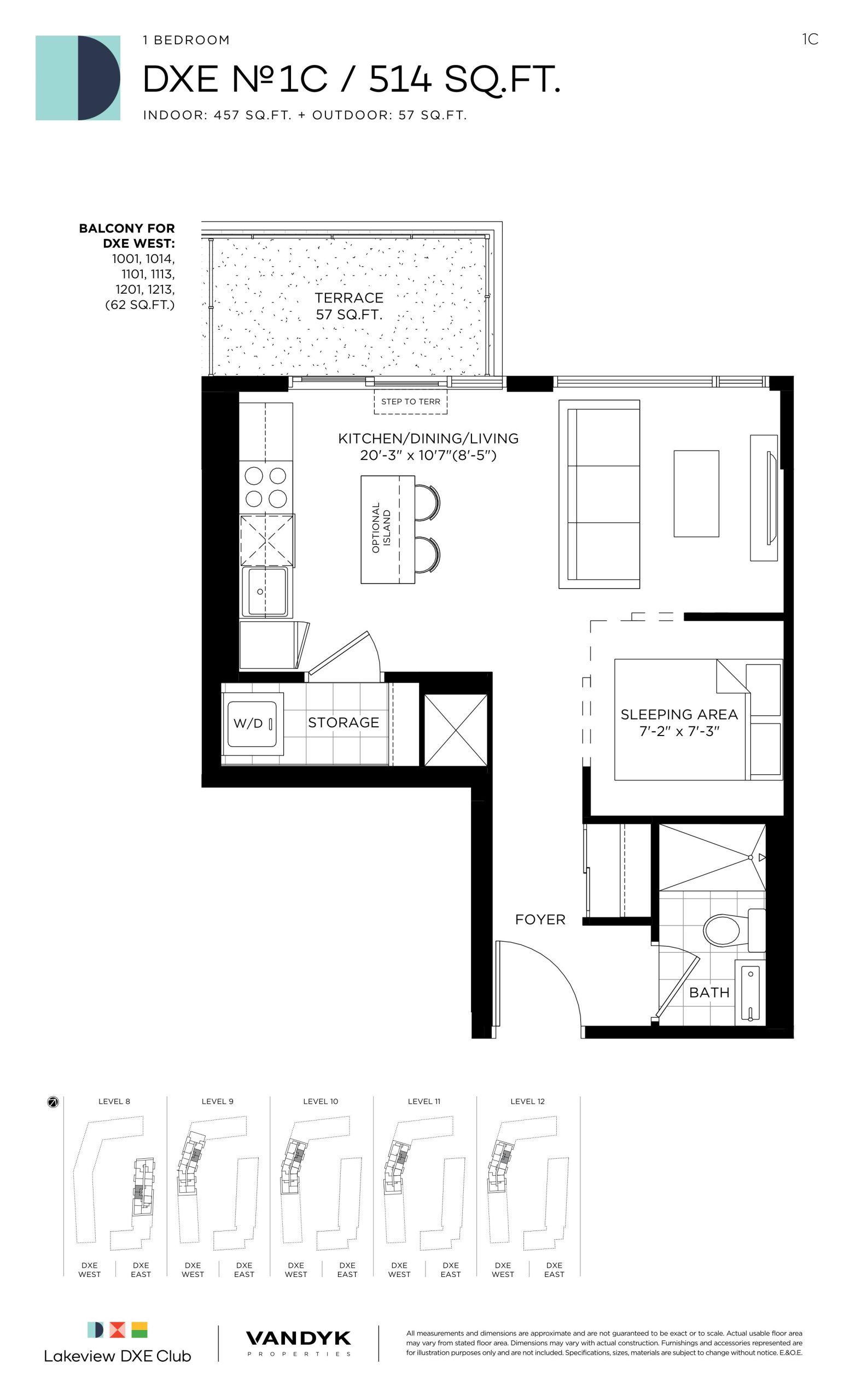DXE No 1C floor plan