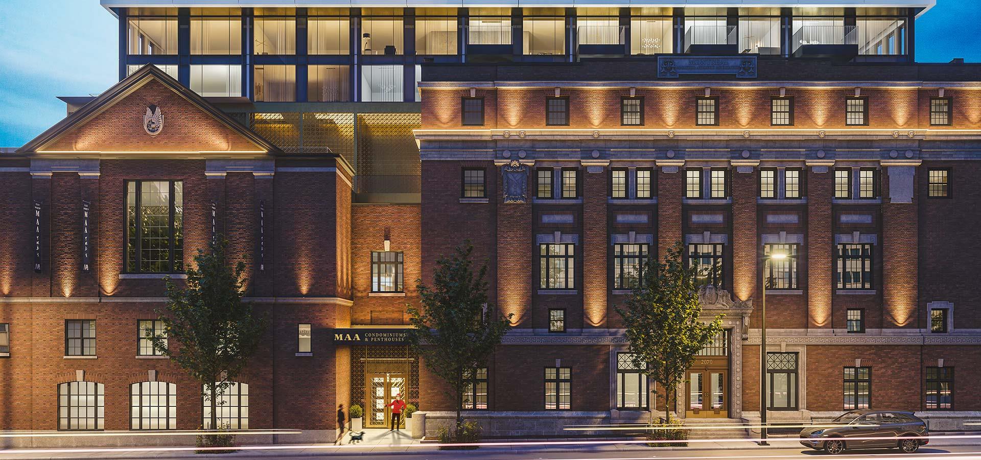 MAA Condos & Penthouses in Montréal — rendering 3