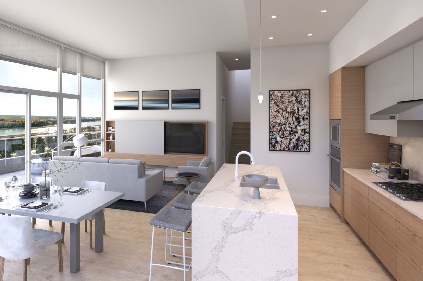 Penthouse Collection in Vancouver — rendering 3