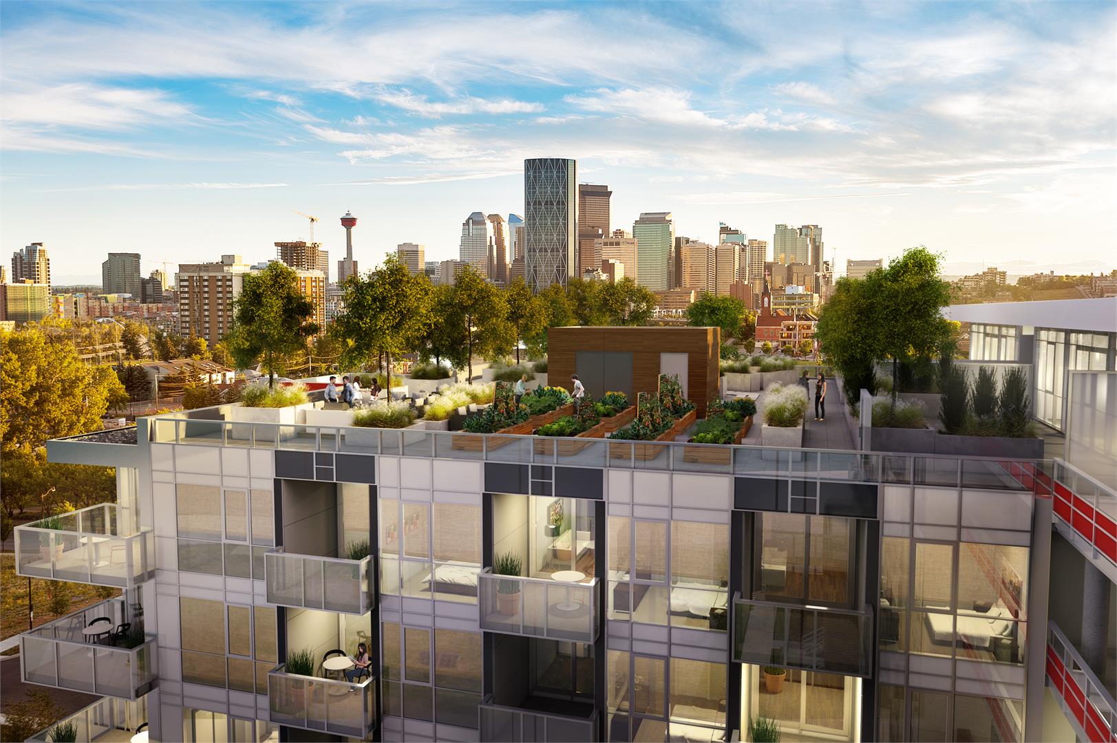 Radius Bridgeland in Calgary — rendering 3