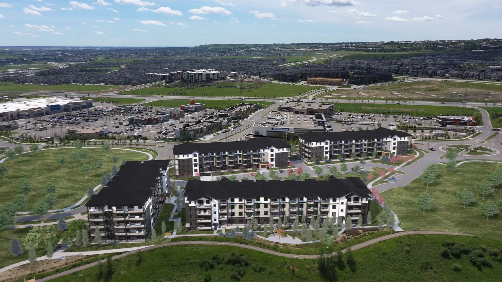 Sage Walk Building 1 in Calgary — rendering 3