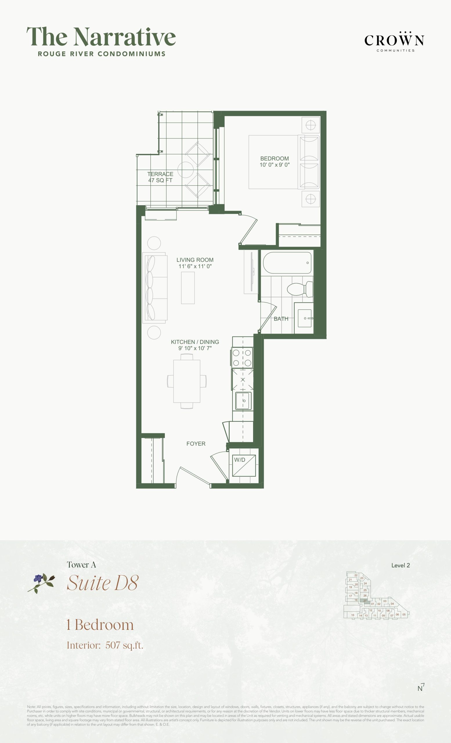Suite D8 (Tower A) floor plan