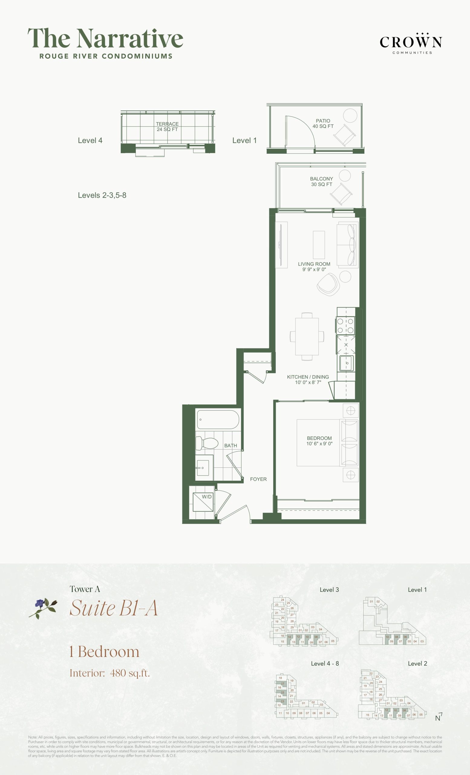 Suite B1-A (Tower A) floor plan