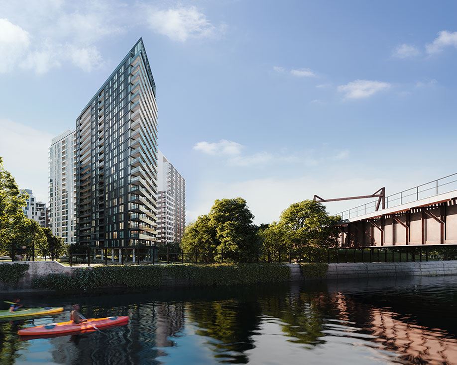 Wellington sur le Bassin in Montréal — rendering 1