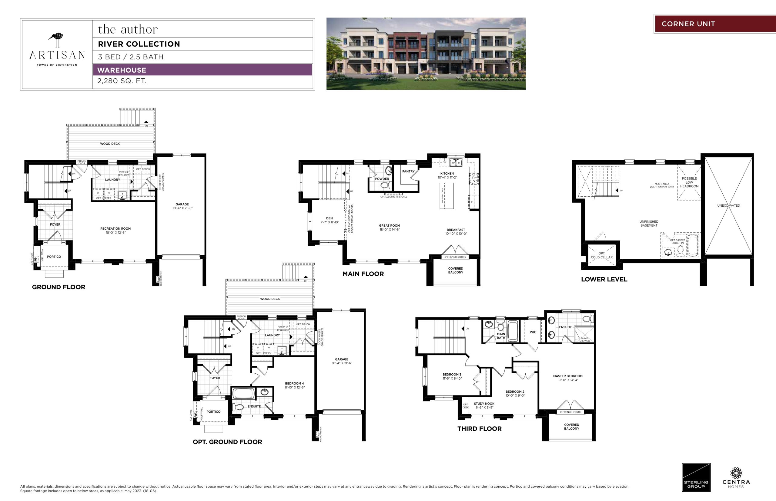 The Author floor plan