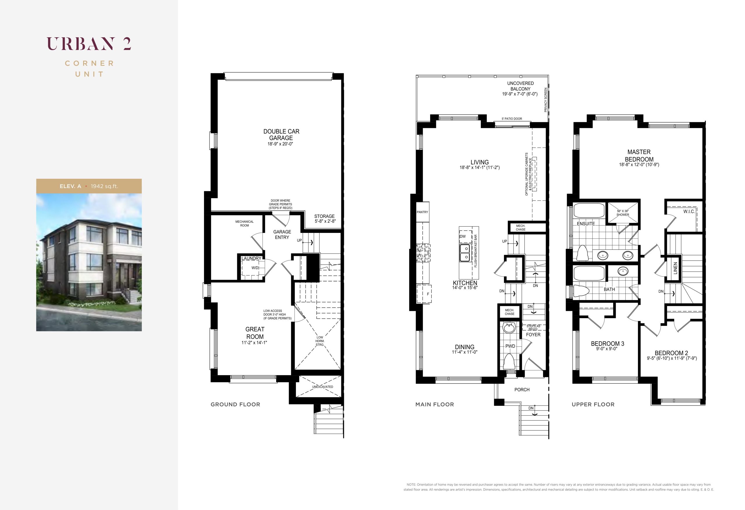 Urban 2 Corner Unit floor plan