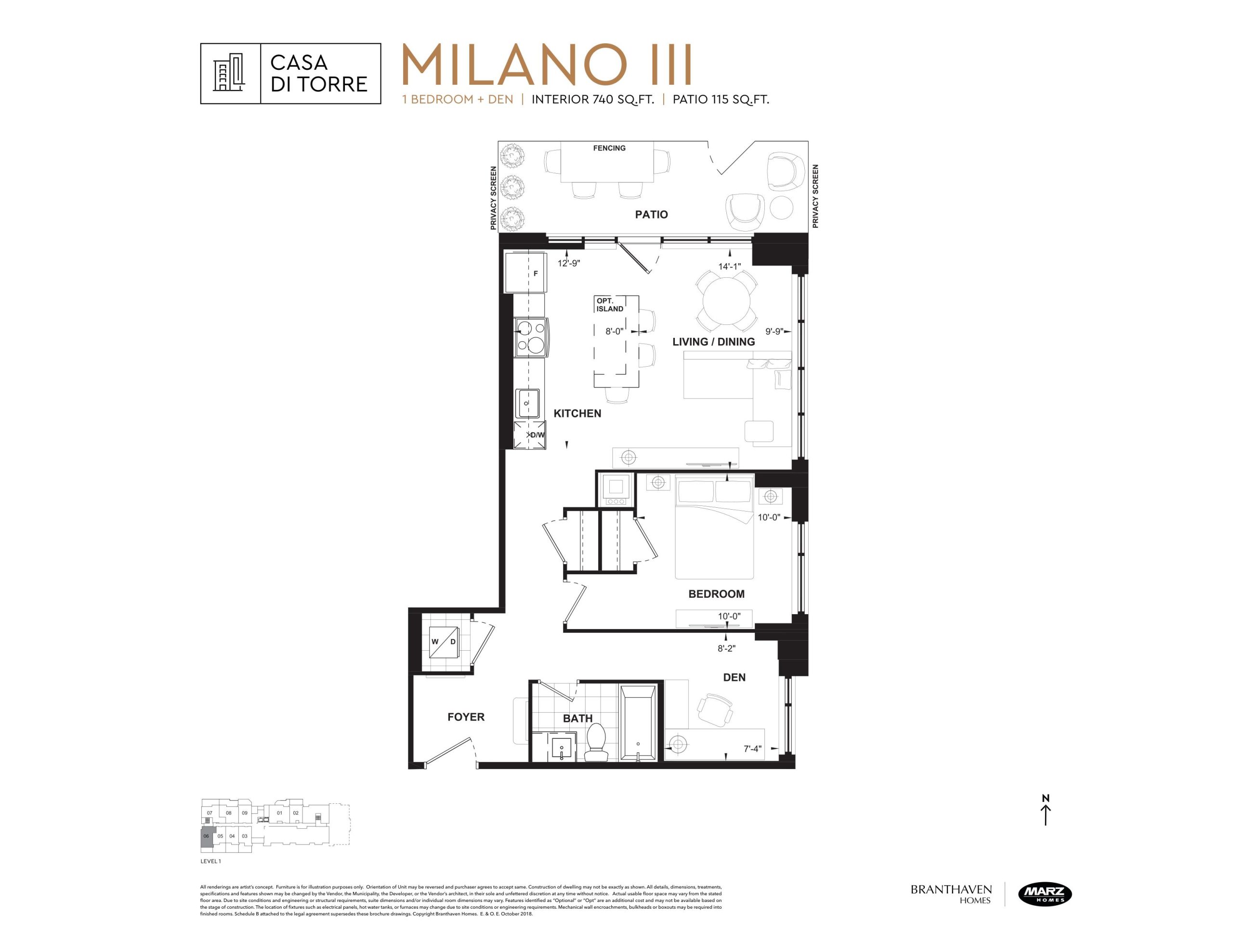 Milano III floor plan