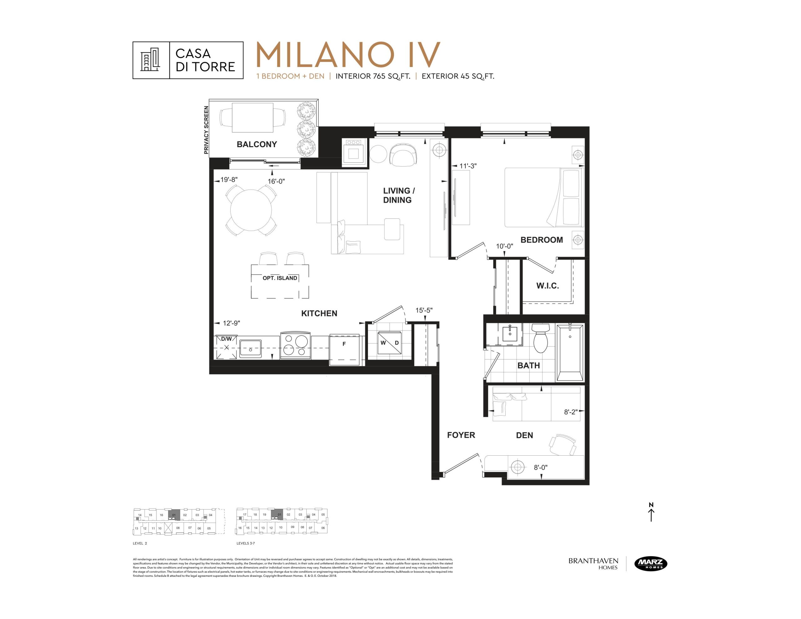 Milano IV floor plan