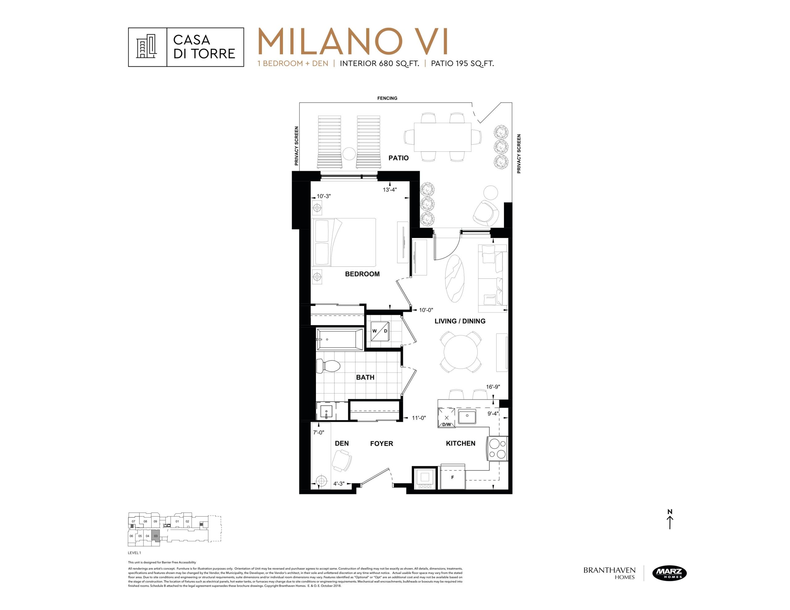 Milano VI floor plan