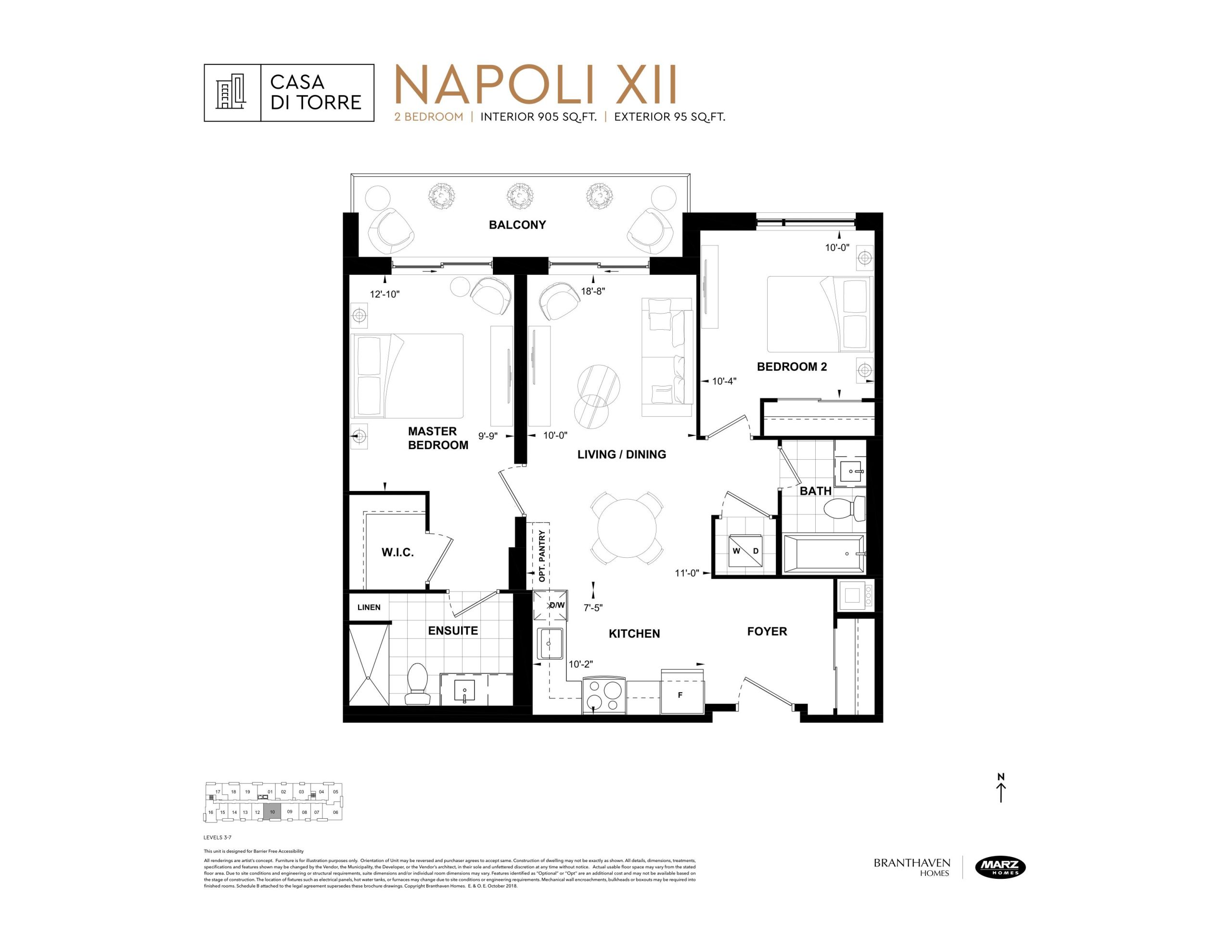 Napoli XII floor plan