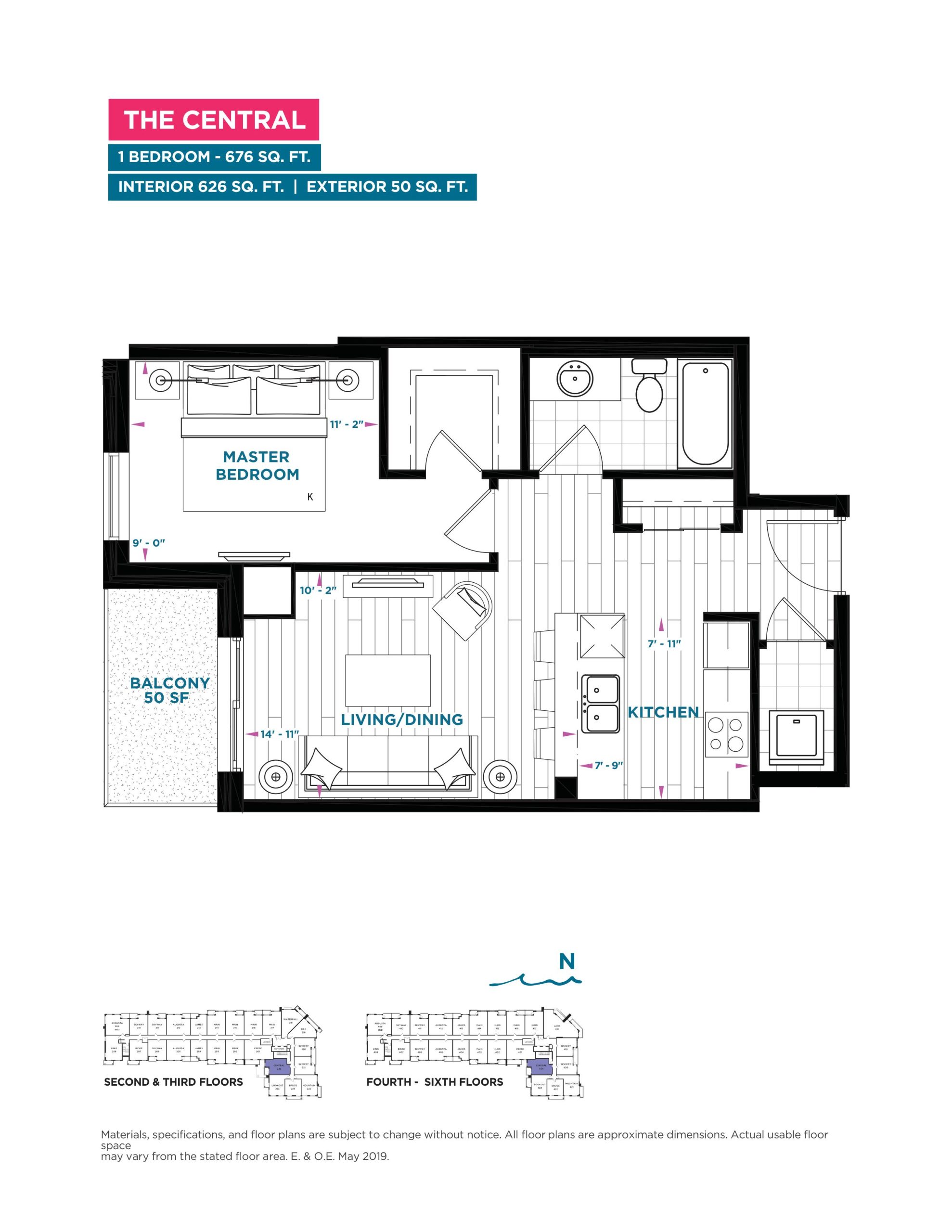 The Central floor plan