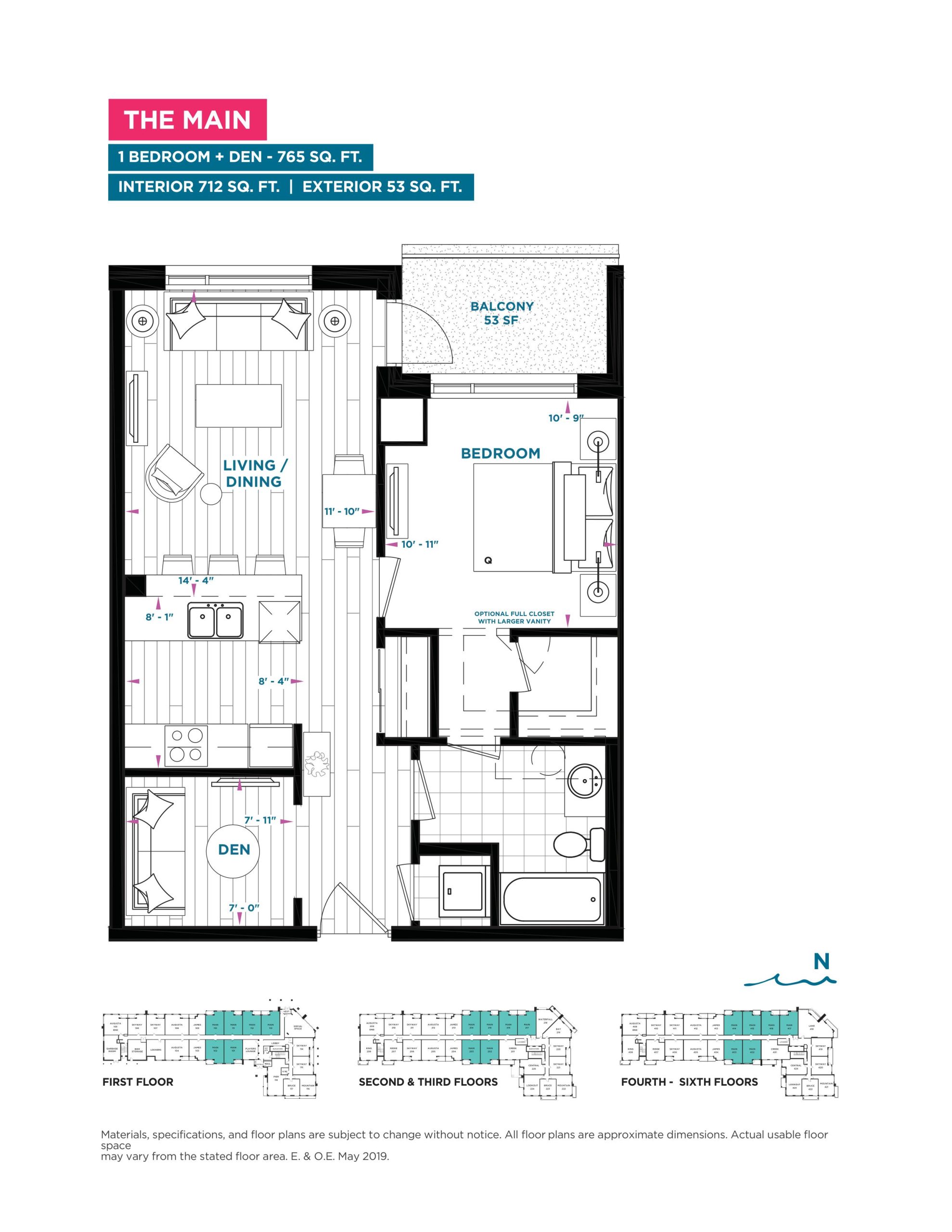 The Main floor plan