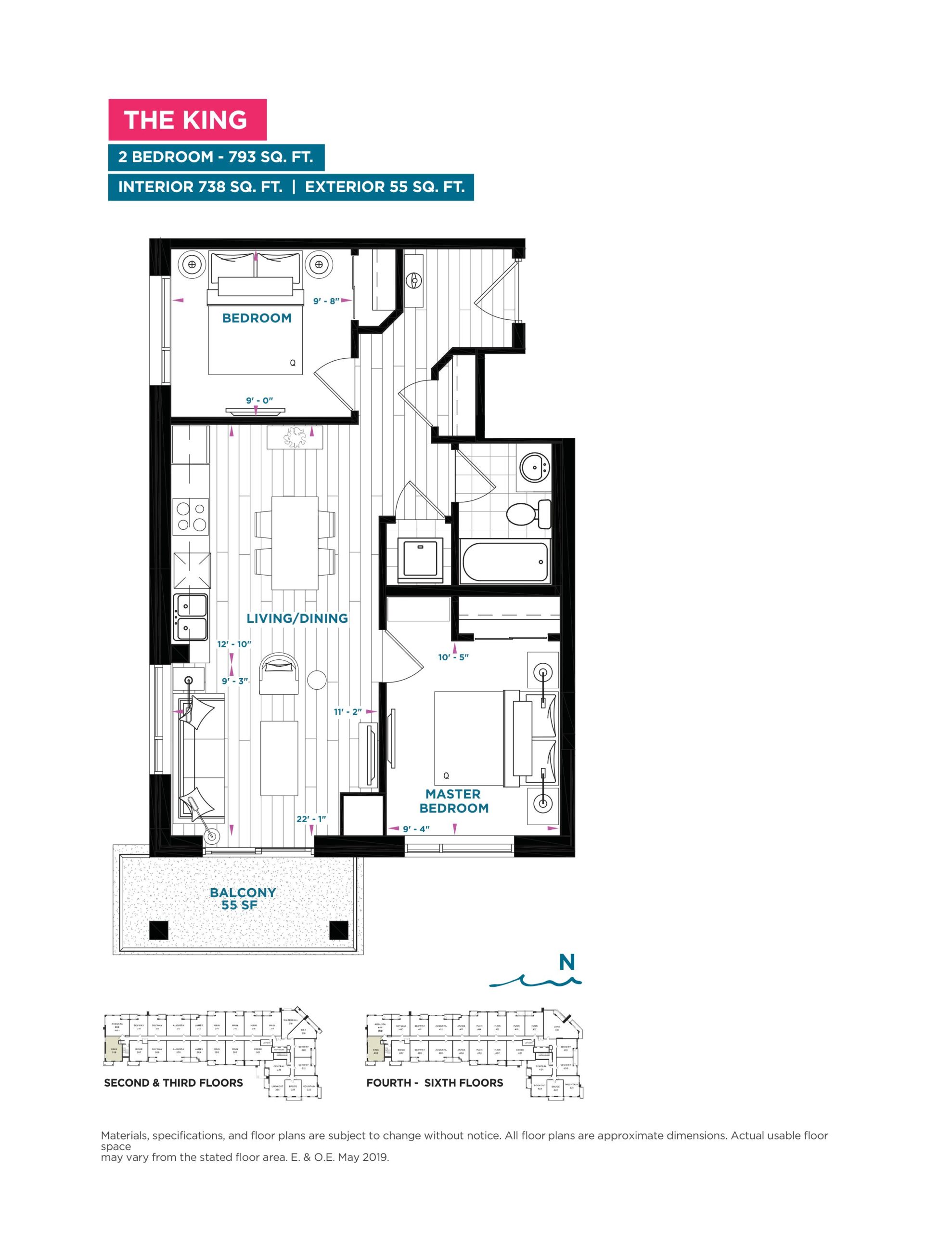The King floor plan