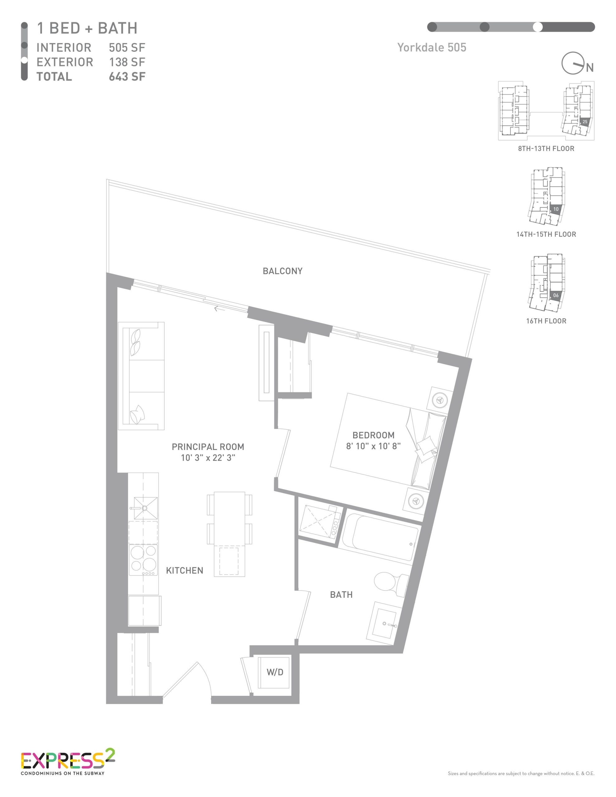 Yorkdale 505 floor plan