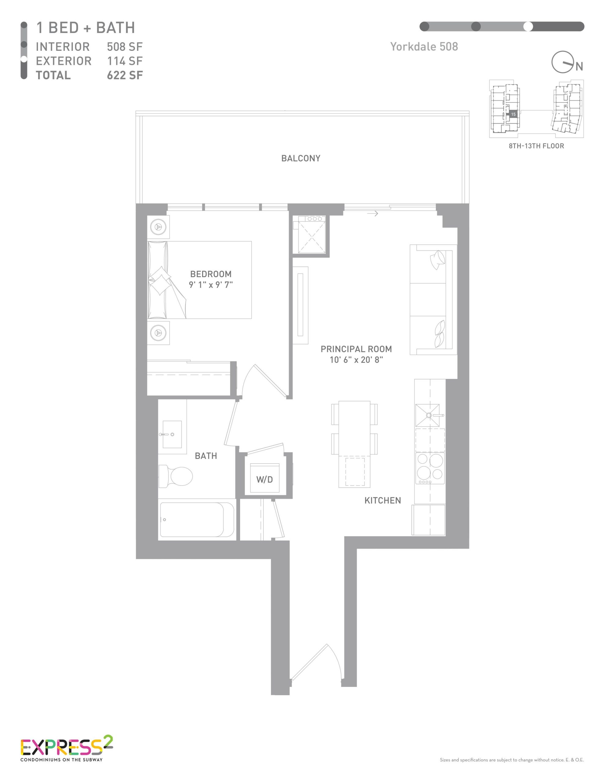 Yorkdale 508 floor plan