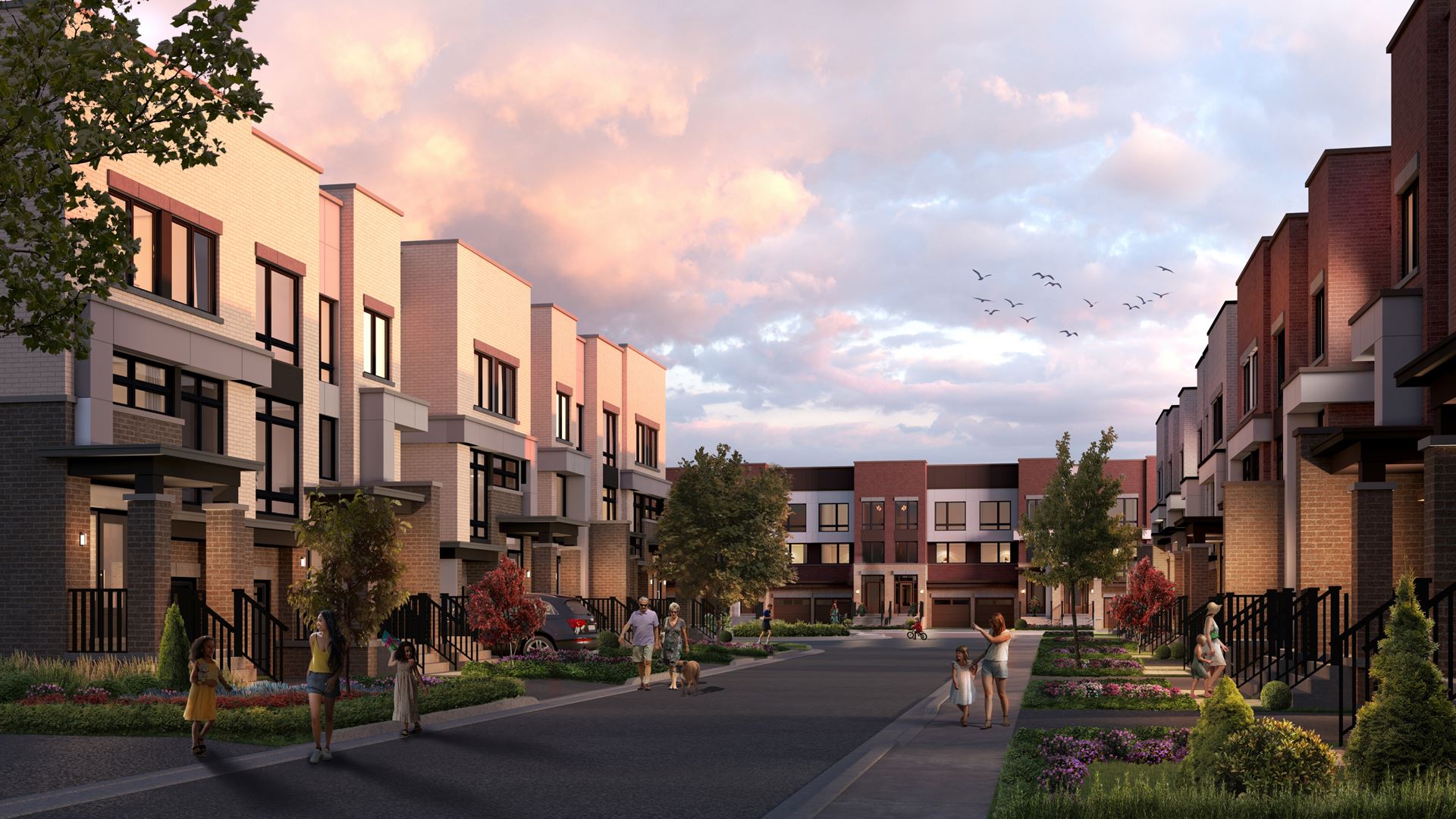 Greenhill Towns in Oshawa — rendering 4
