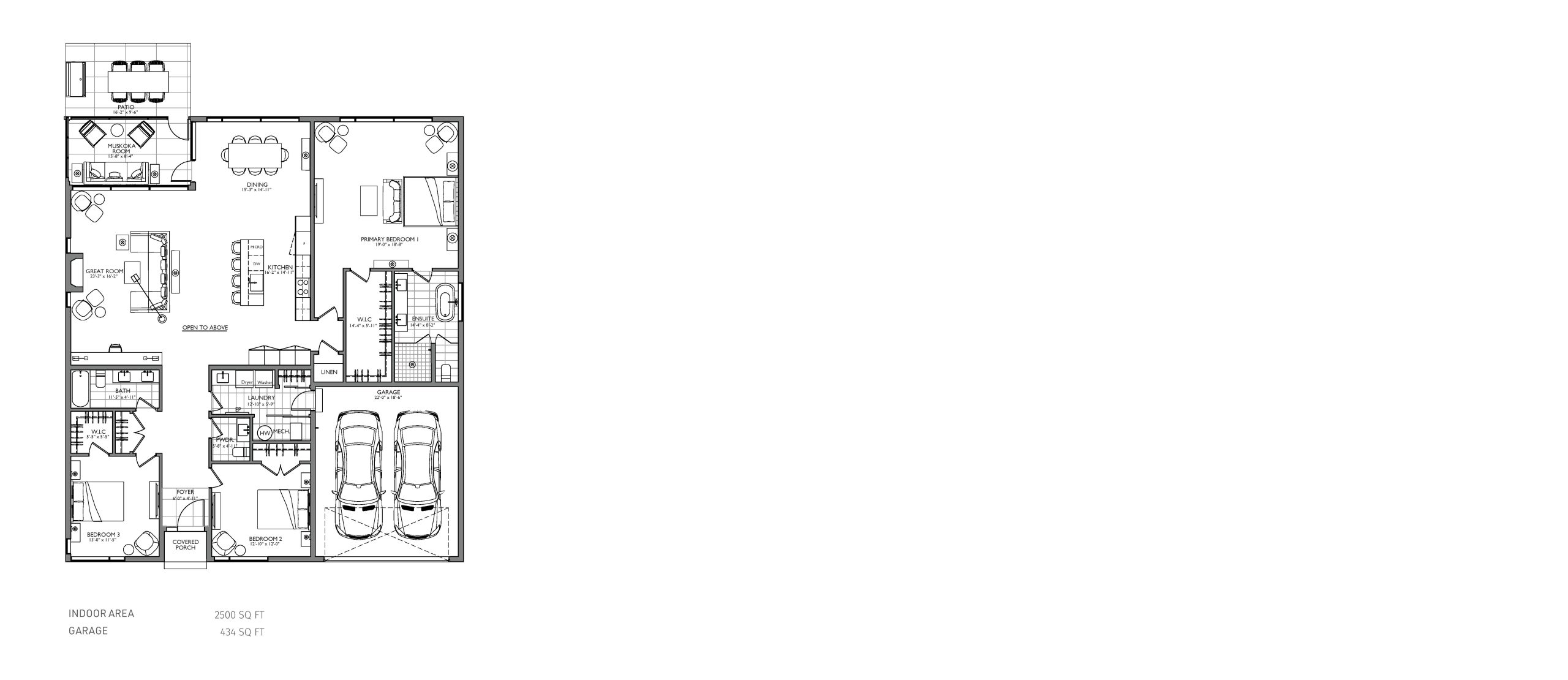 Model M3 floor plan